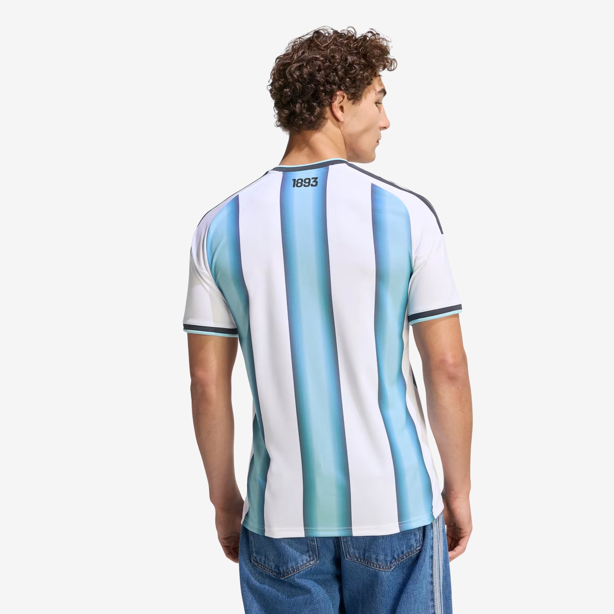adidas Argentina 2026 Stadium Home Men's Soccer Jersey - White / Icey Blue / Light Blue