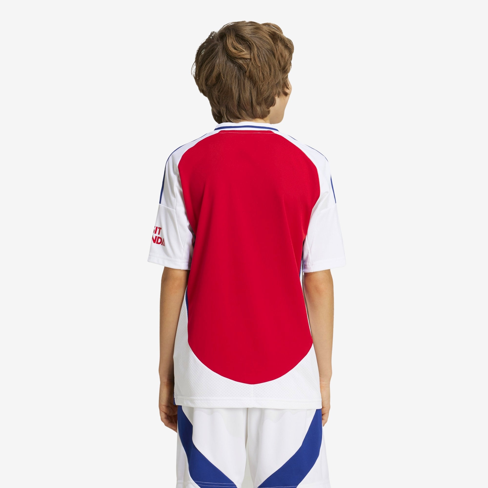 adidas Arsenal 2024/25 Stadium Home Big Kids' AEROREADY Soccer Replica Jersey - Better Scarlet / White