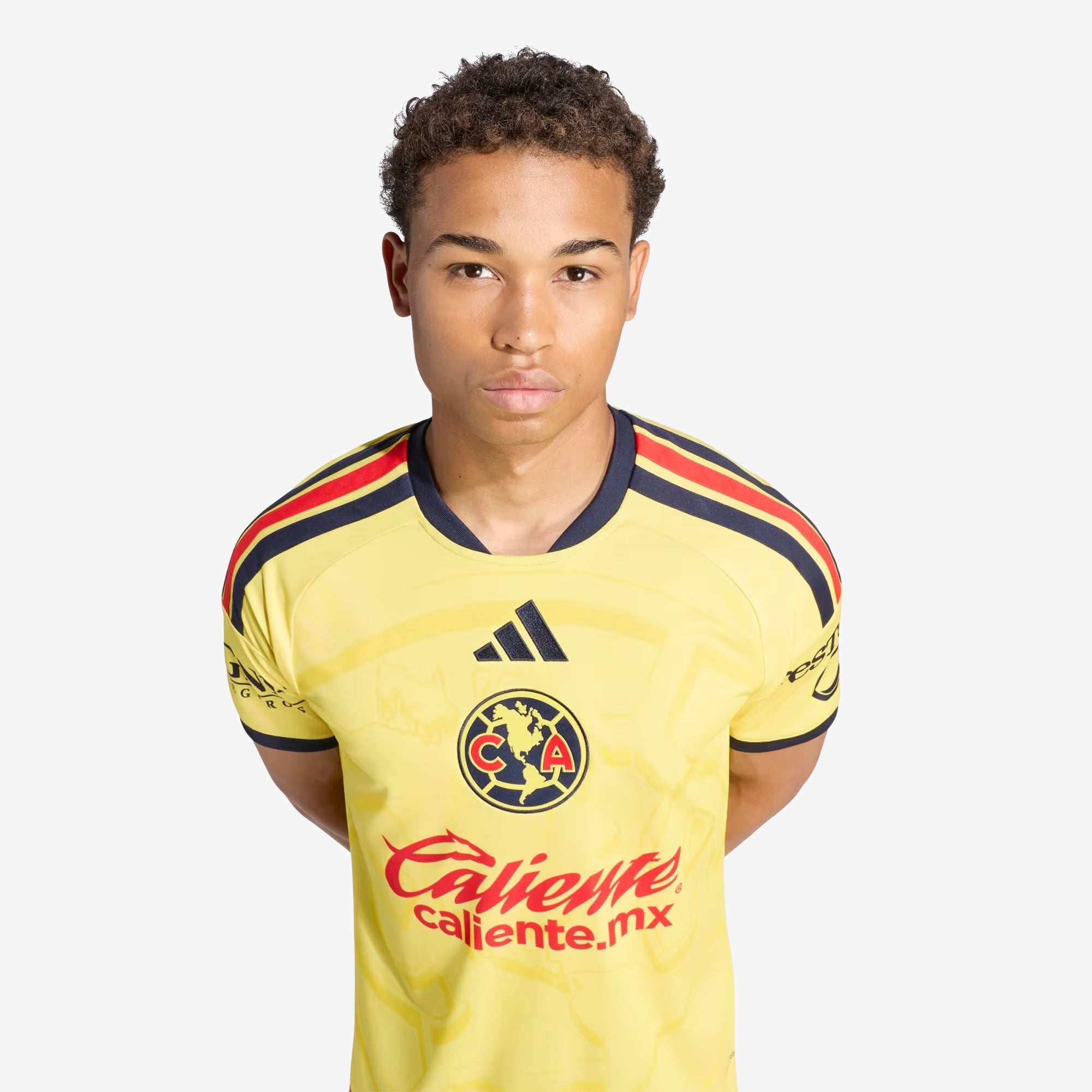 adidas Club America 2026/27 Stadium Home Men's Soccer Jersey - Impact Yellow / Legend Ink