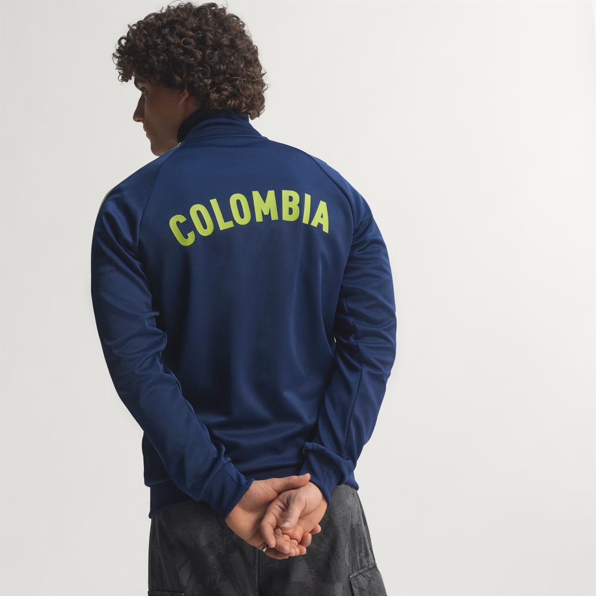 adidas Colombia Originals Track Top Men's Full-Zip Soccer Jacket - Team Navy Blue 2