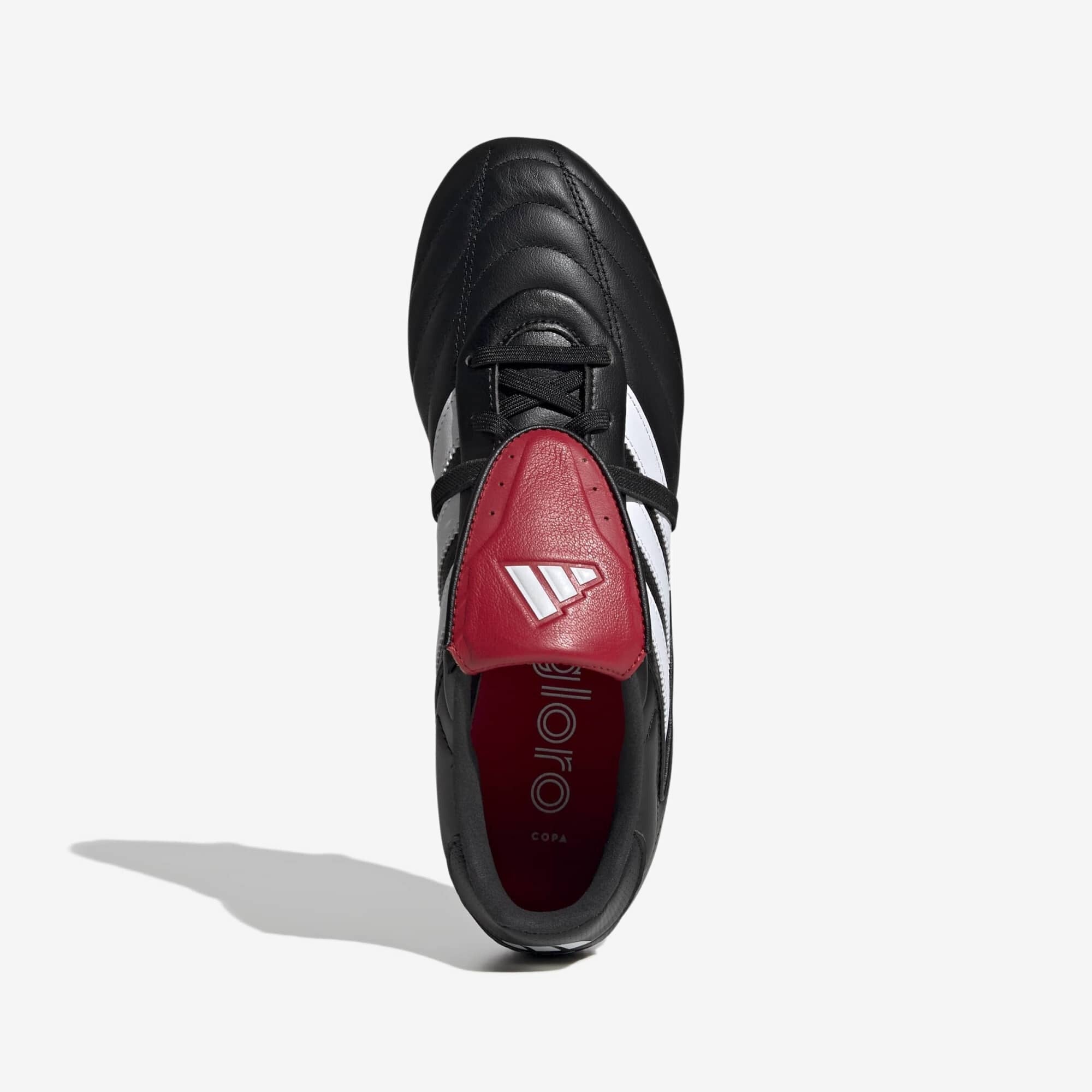 adidas Copa Gloro 2 Firm-Ground Low-Top Soccer Cleats - Core Black / Cloud White / Better Scarlet