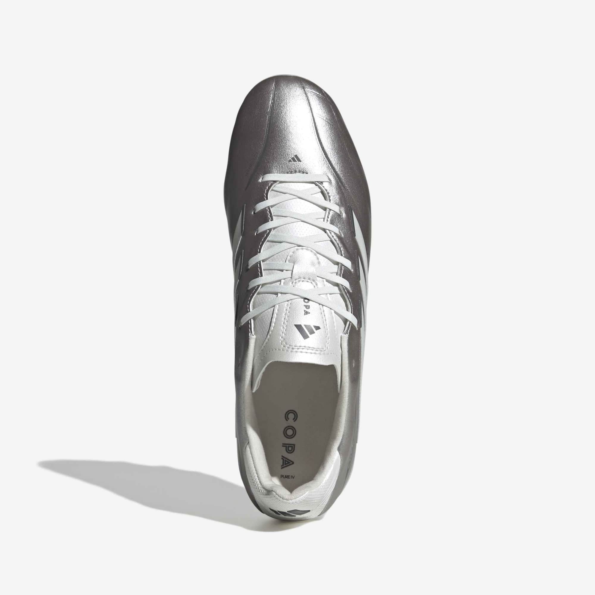adidas Copa Pure IV Firm-Ground Low-Top Soccer Cleats - Taupe Met. / Zero Met. / Night Met.