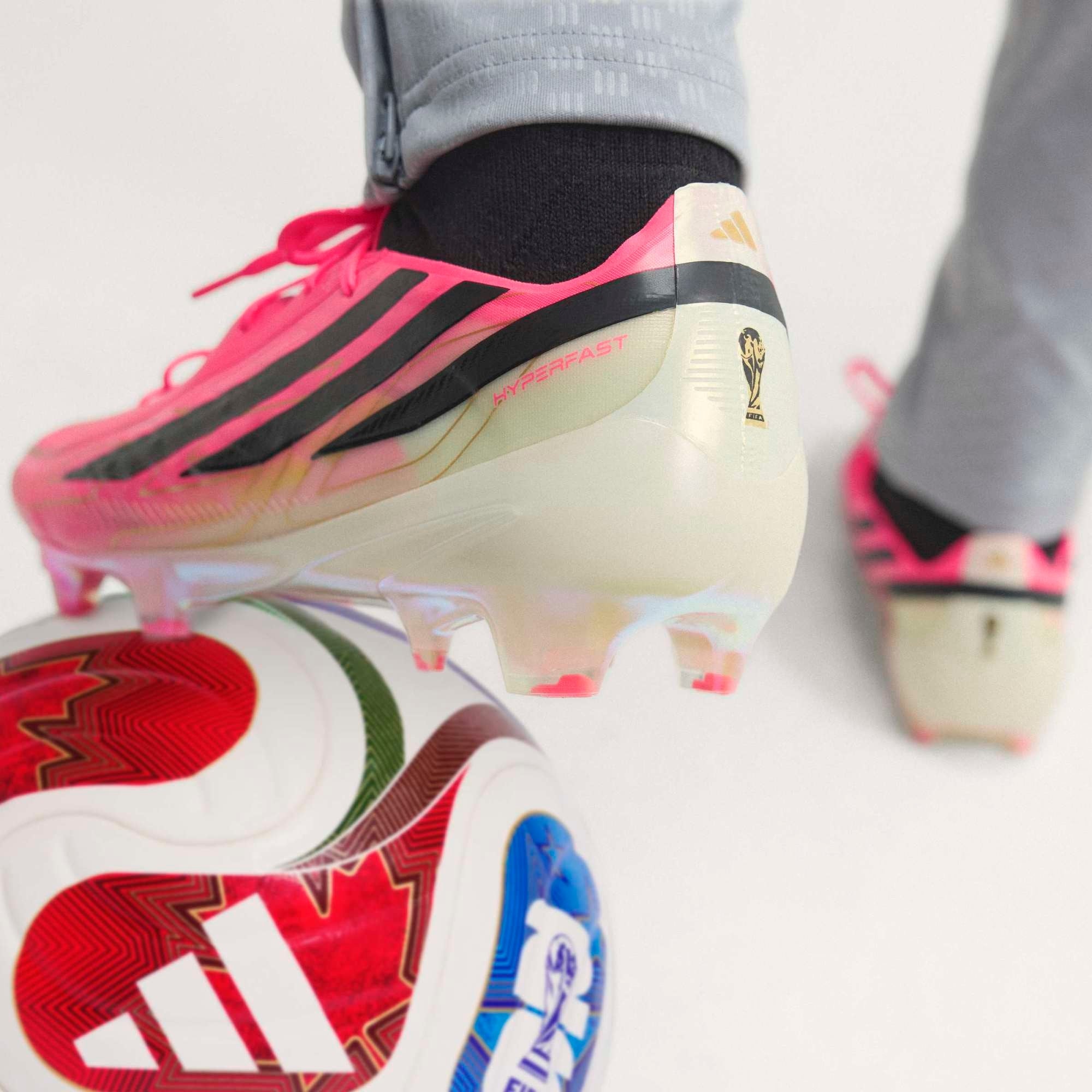 adidas F50 Hyperfast Elite Firm-Ground Low-Top Soccer Cleats (Pink)