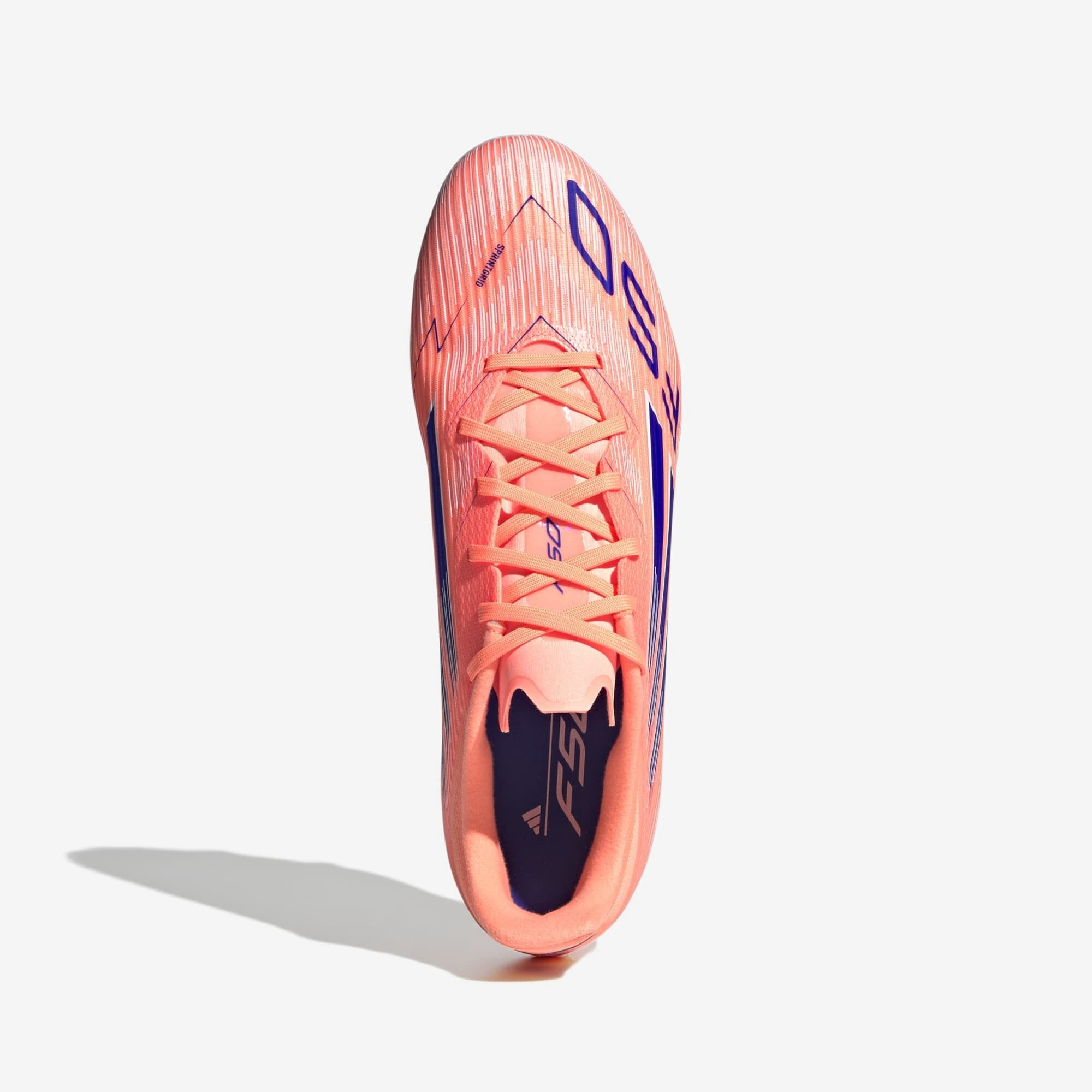 adidas F50 League Firm/Multi-Ground Low-Top Soccer Cleats - Beam Orange / Lucid Blue / Cloud White