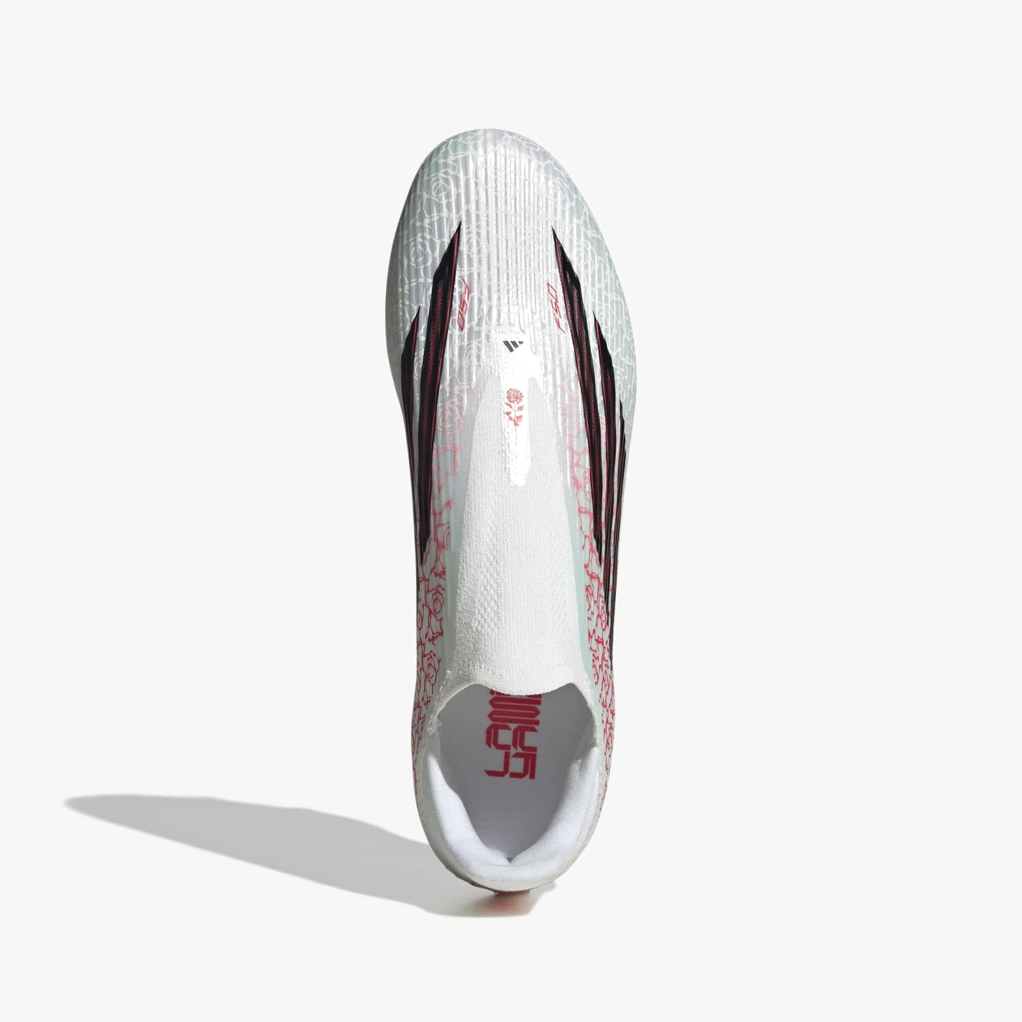 adidas F50 League Laceless LY Firm/Multi-Ground Low-Top Soccer Cleats - Cloud White / Core Black / Lucid Red