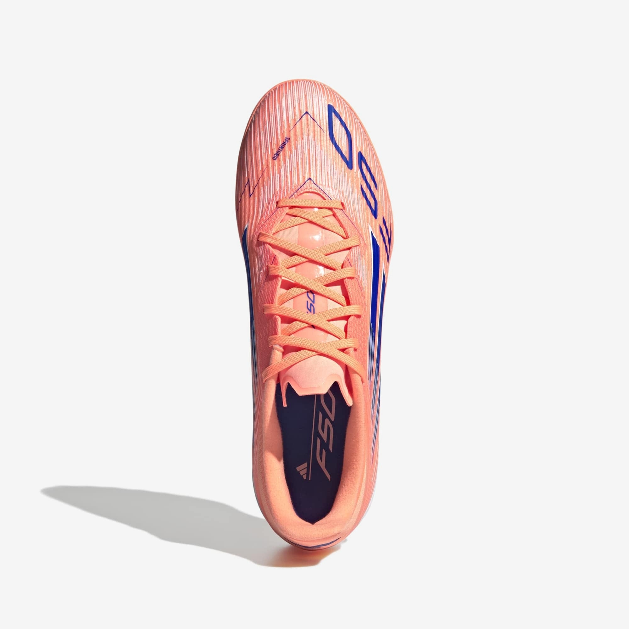 adidas F50 League Turf Low-Top Soccer Shoes - Beam Orange / Lucid Blue / Cloud White