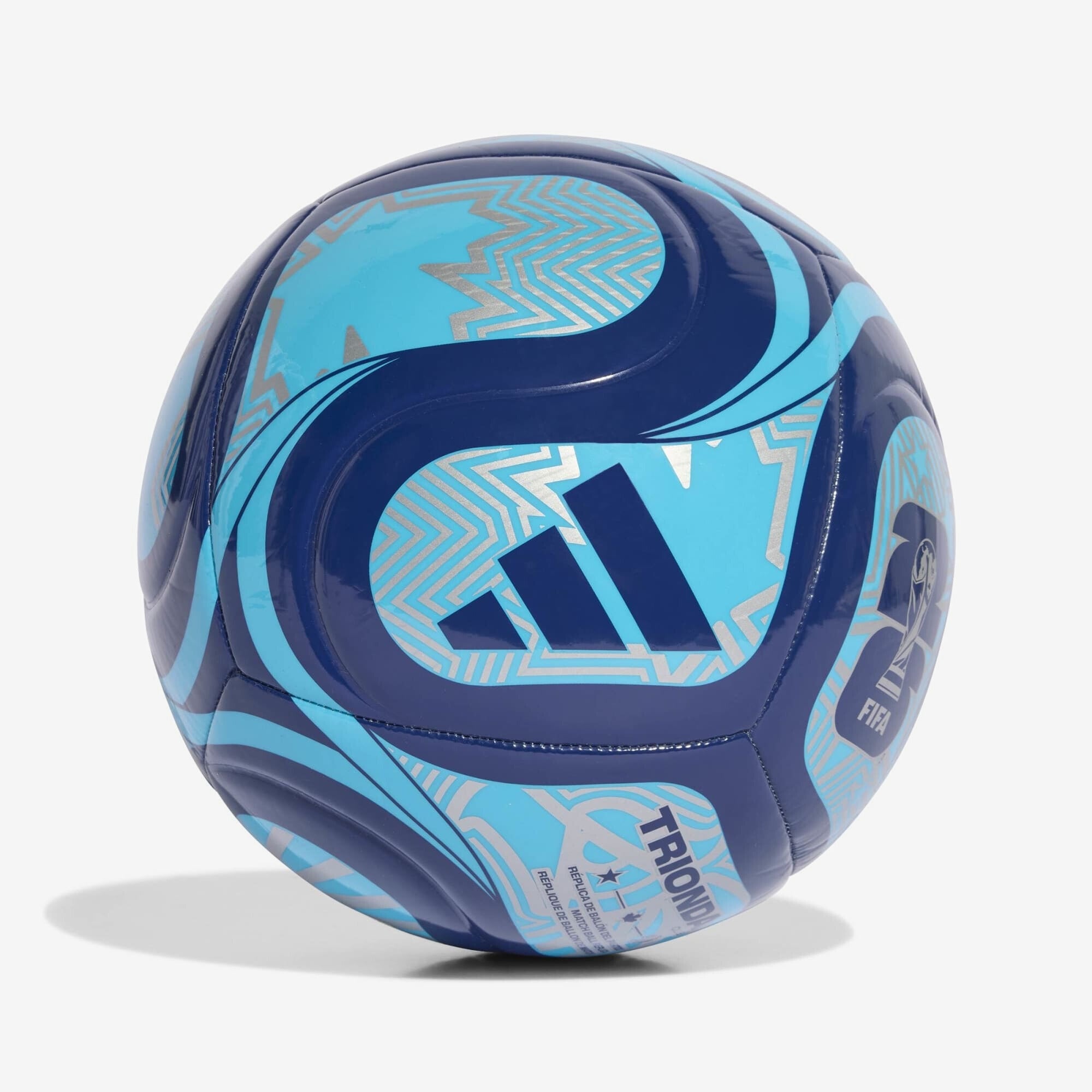 adidas FIFA World Cup 26™ Trionda Club Soccer Ball - Night Indigo / Semi Pink Glow / Silver Metallic