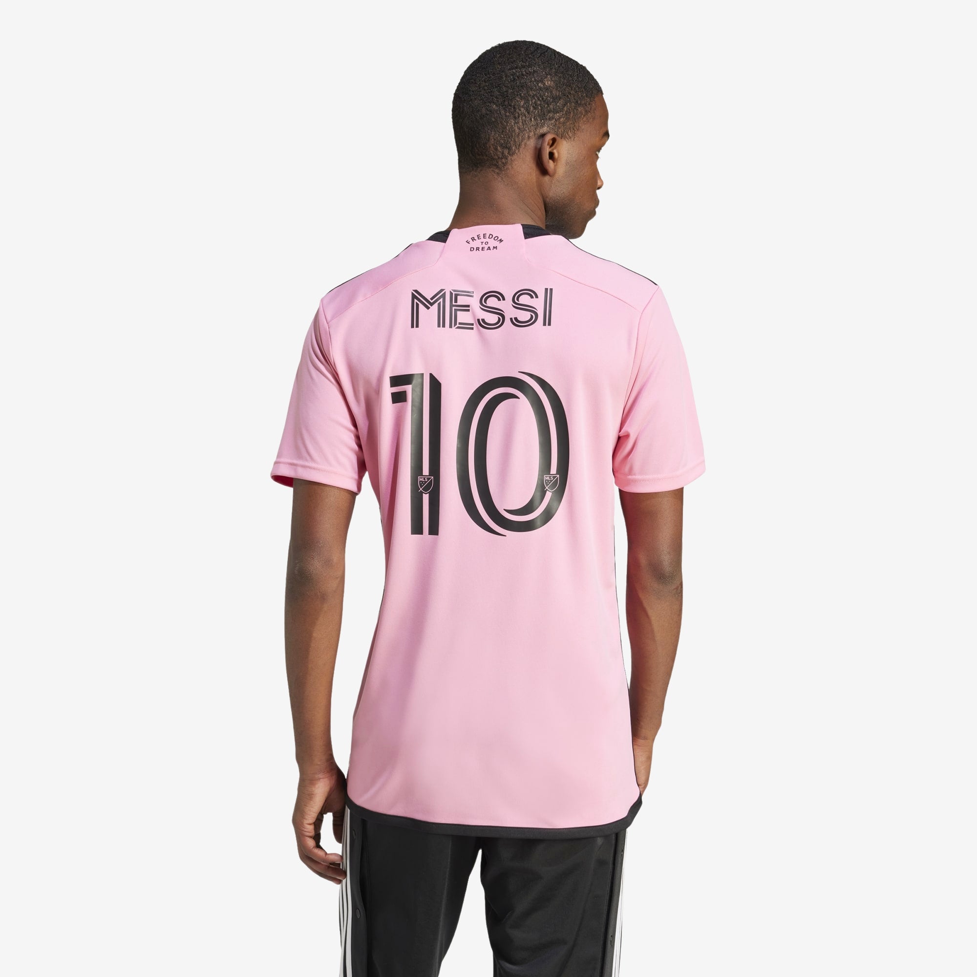 adidas Inter Miami CF 2024/25 Messi Stadium Home Men's AEROREADY Soccer Replica Jersey - Easy Pink