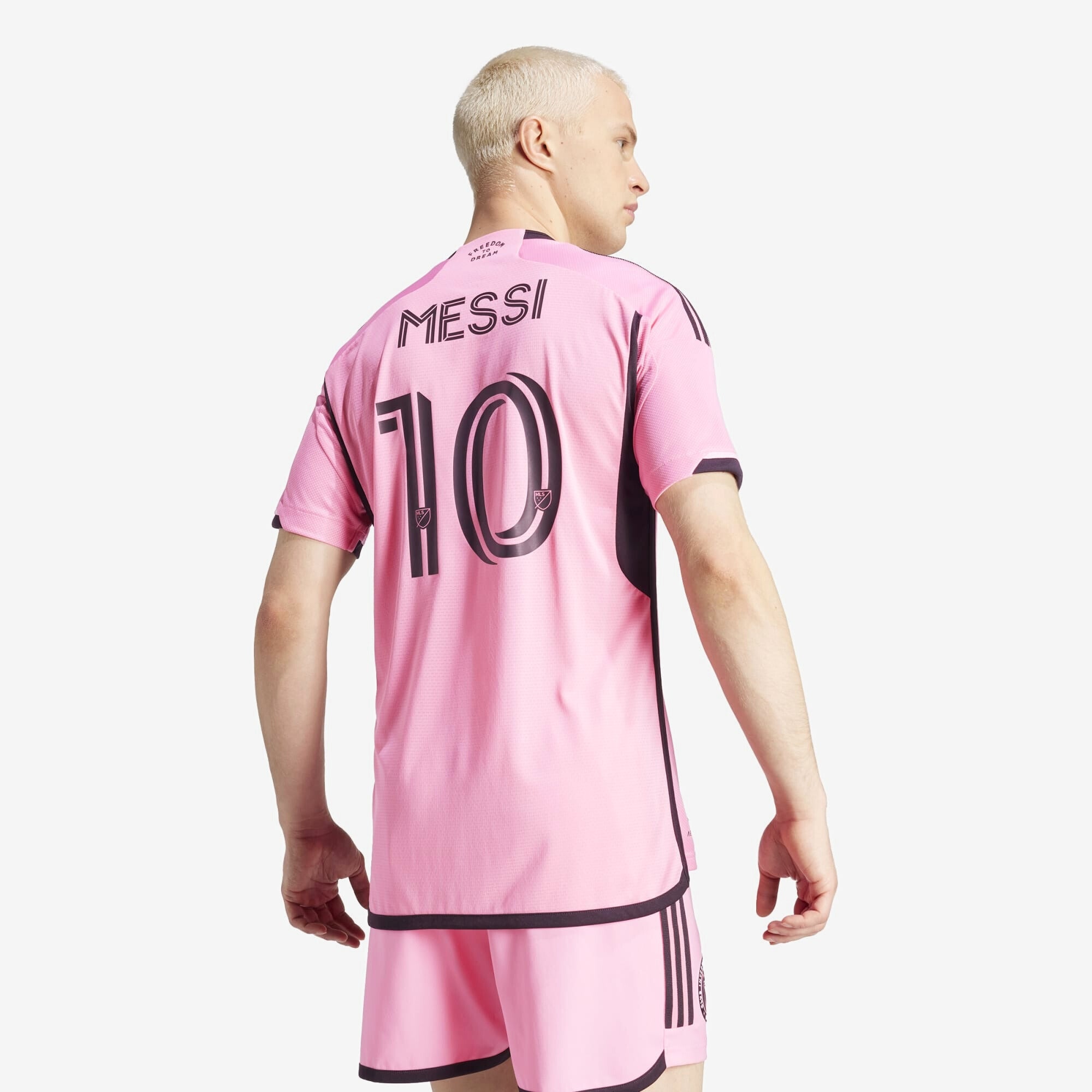 adidas Inter Miami CF 2024/25 Messi Match Home Men's AEROREADY Soccer Authentic Jersey - Easy Pink