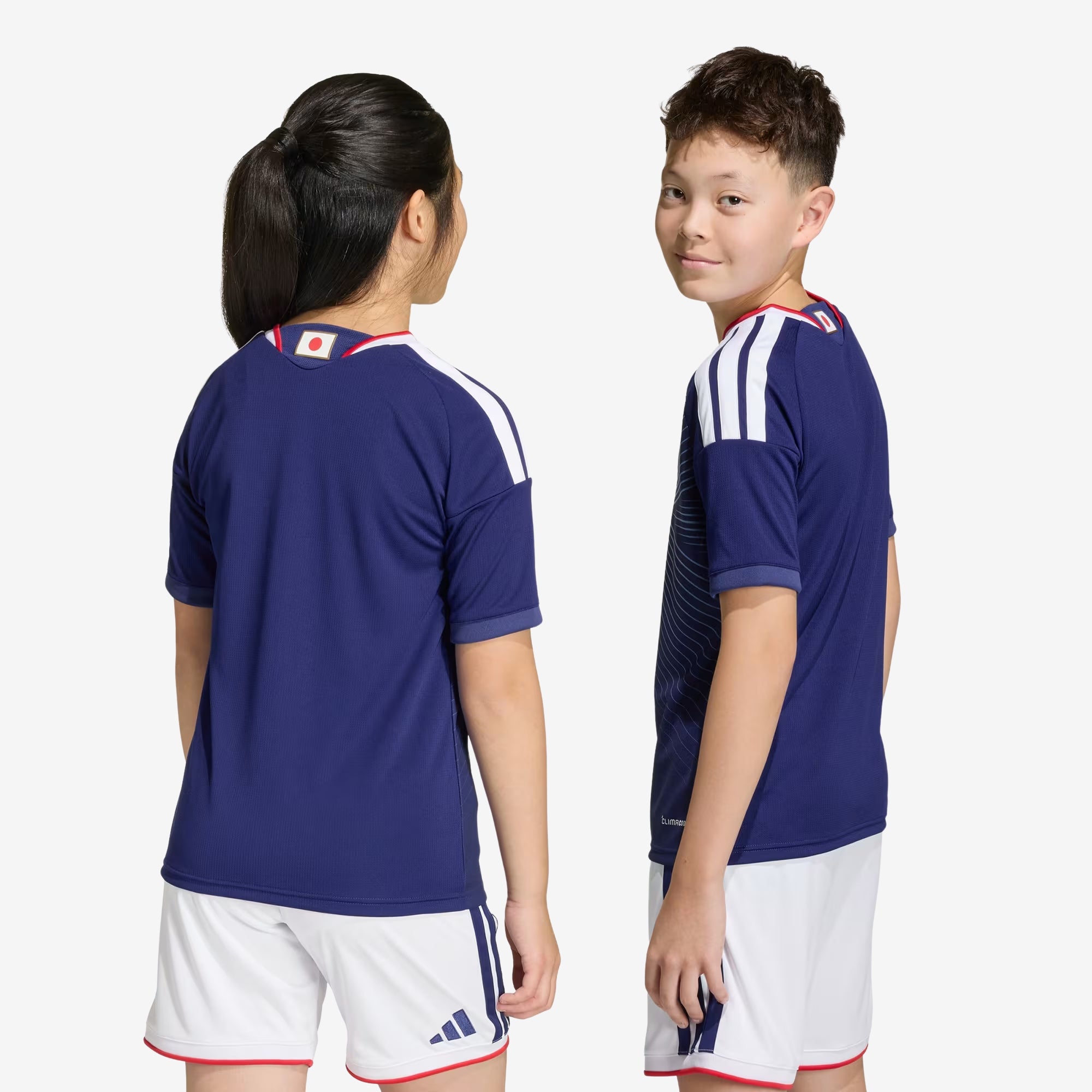 adidas Japan 2026 Stadium Home Big Kids' Soccer Jersey - Japan Blue / Ash Blue
