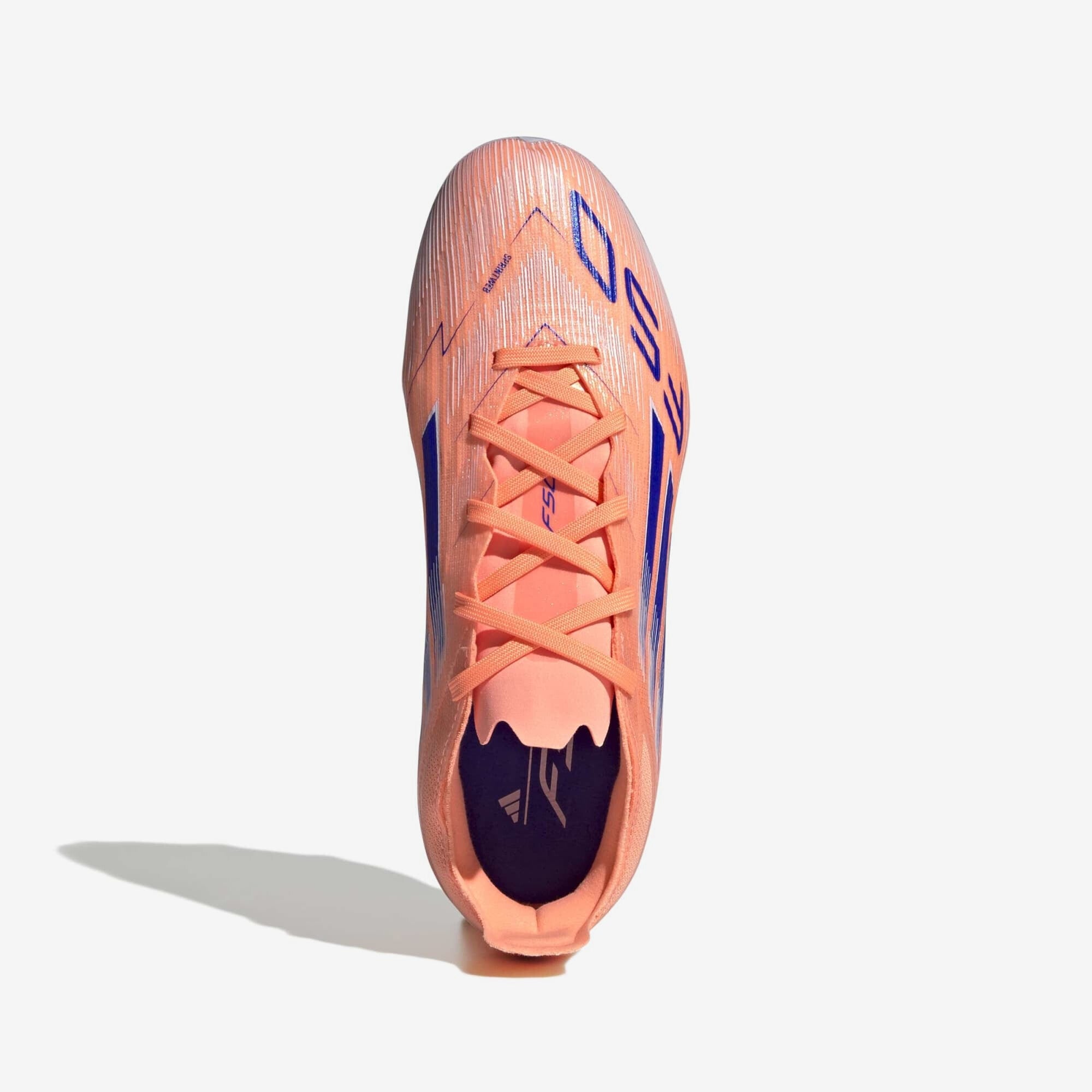 adidas Jr. F50 Elite Big Kids' Firm-Ground Low-Top Soccer Cleats - Beam Orange / Lucid Blue / Cloud White