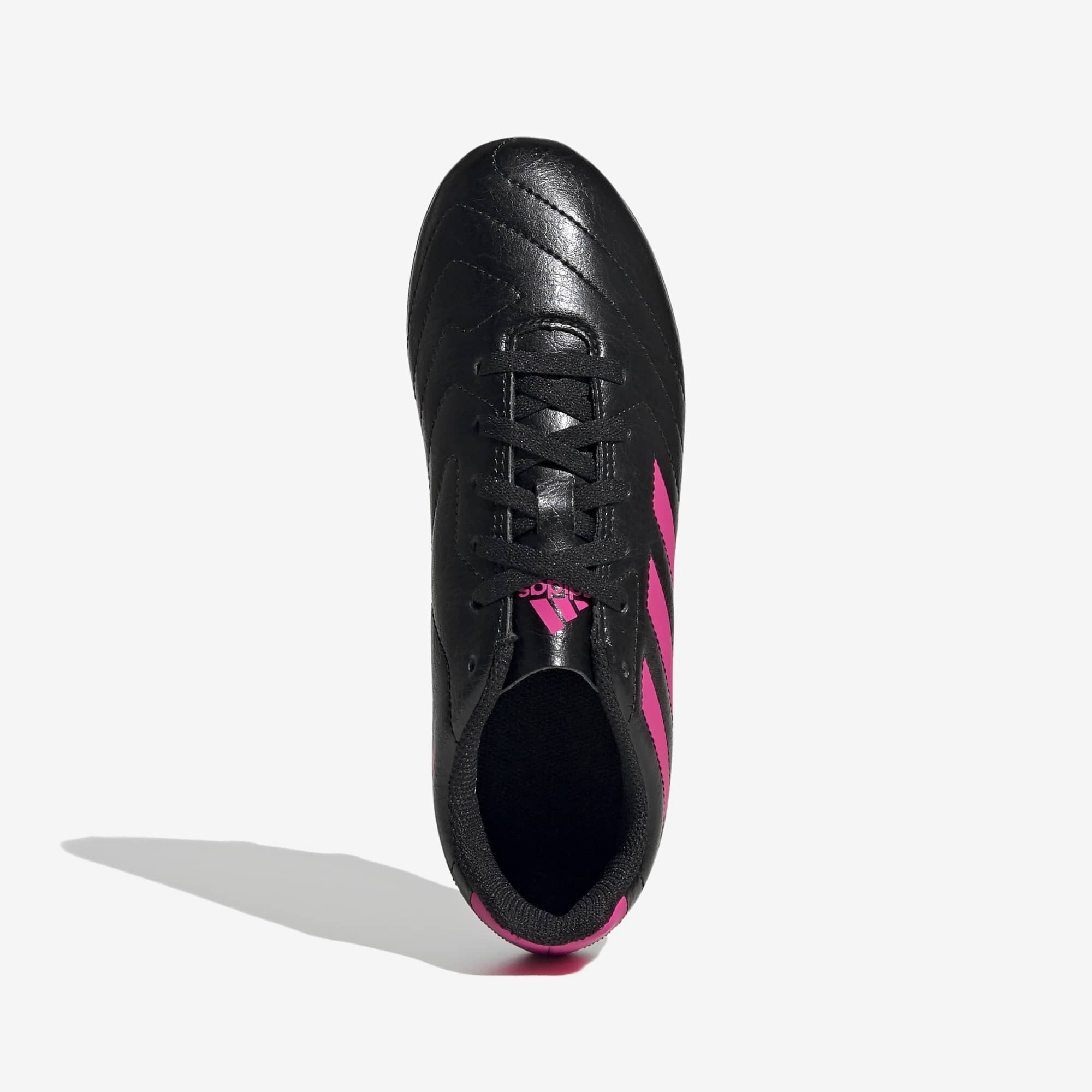 adidas Jr. Goletto VII Little/Big Kids' Firm-Ground Low-Top Soccer Cleats - Core Black / Shock Pink / Shock Pink
