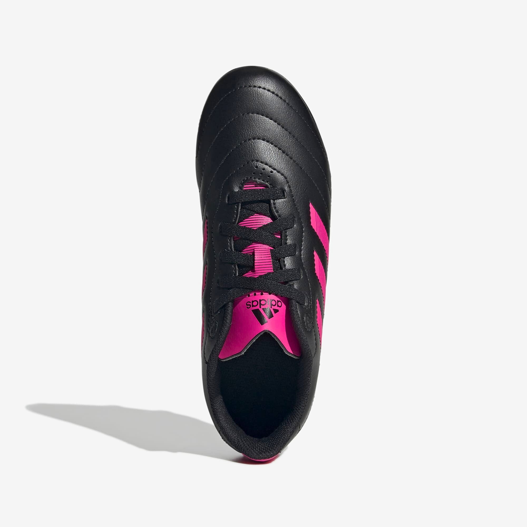 adidas Jr. Goletto VIII Little/Big Kids' FG Low-Top Soccer Cleats - Core Black / Team Shock Pink 2 / Core Black