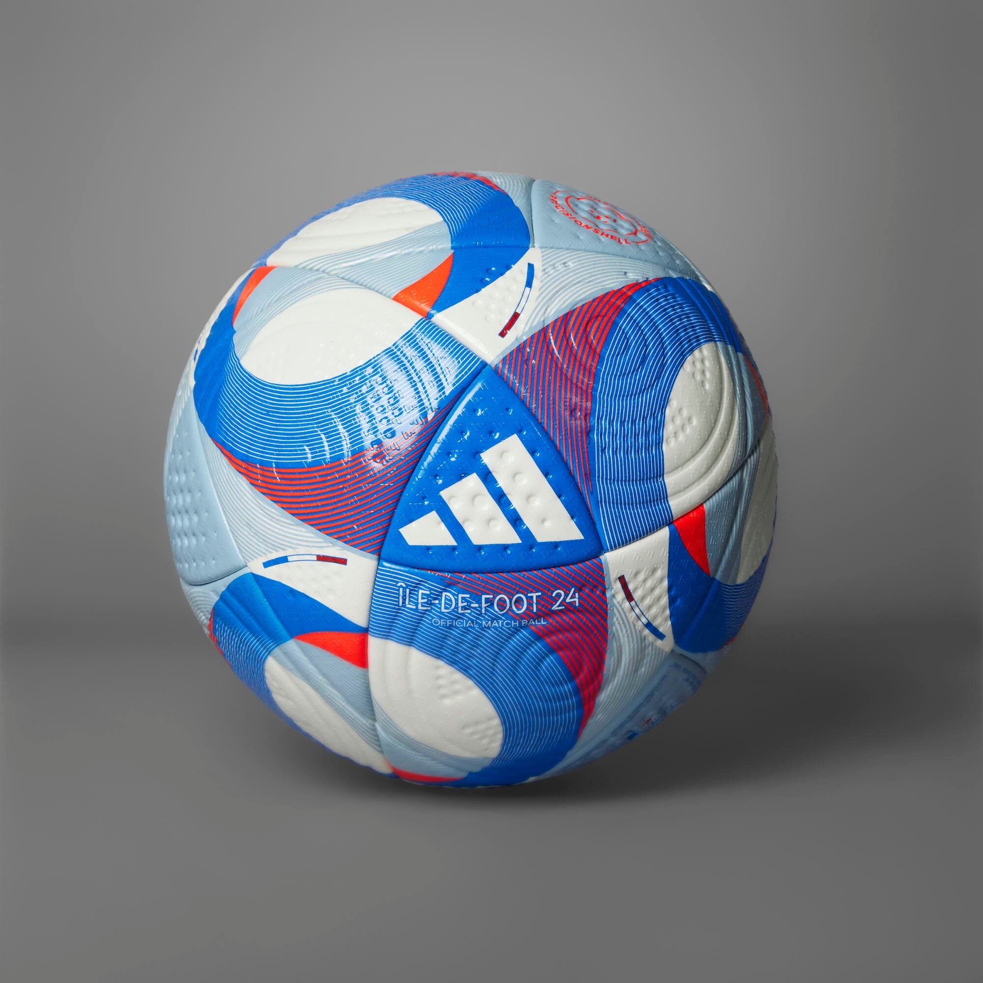 adidas Île-De-Foot 24 Pro Soccer Ball - White / Solar Red / Clear Sky / Royal Blue