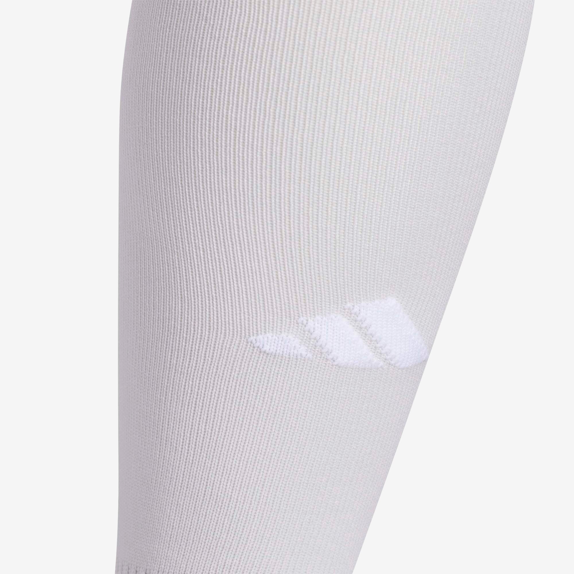 adidas Metro 6 Over-the-Calf Socks - Light Grey / White
