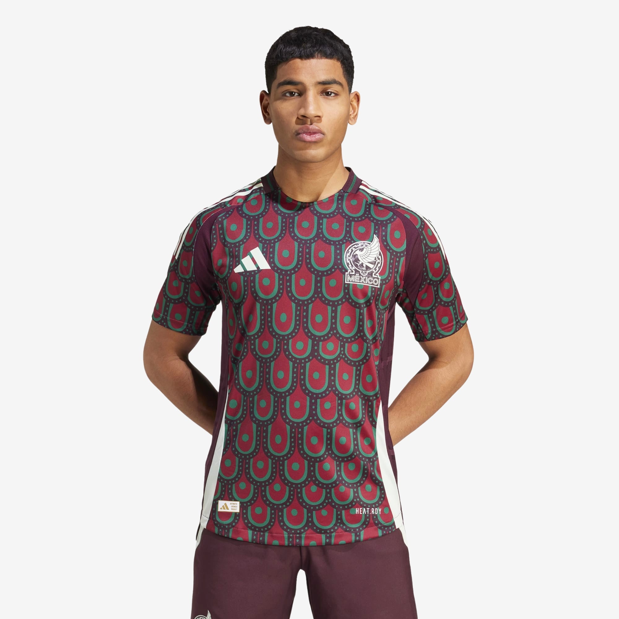 adidas Mexico 2024 Match Home Men's HEAT.RDY Soccer Authentic Jersey - Multicolor