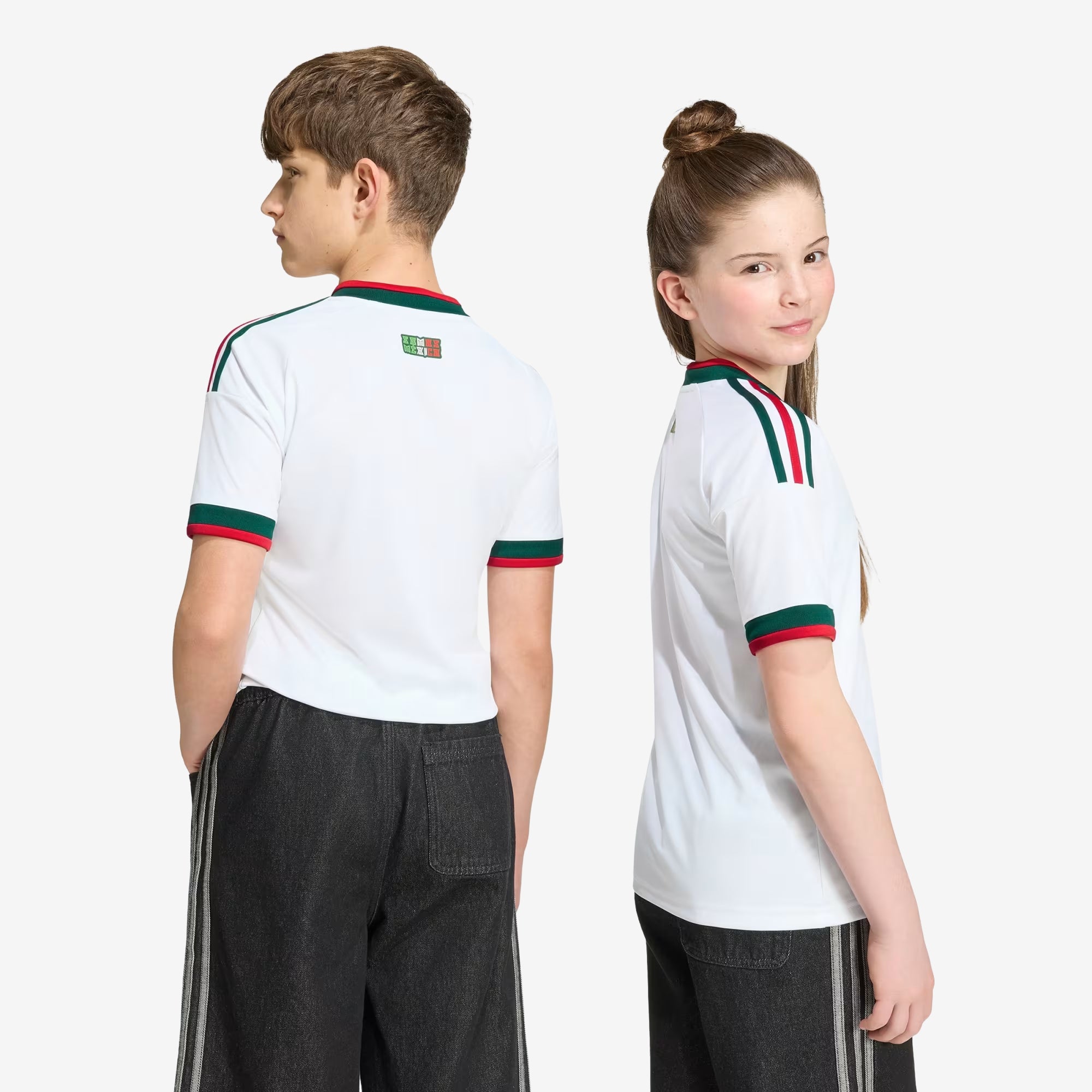 adidas Mexico 2026 Stadium Away Big Kids' Soccer Jersey - White