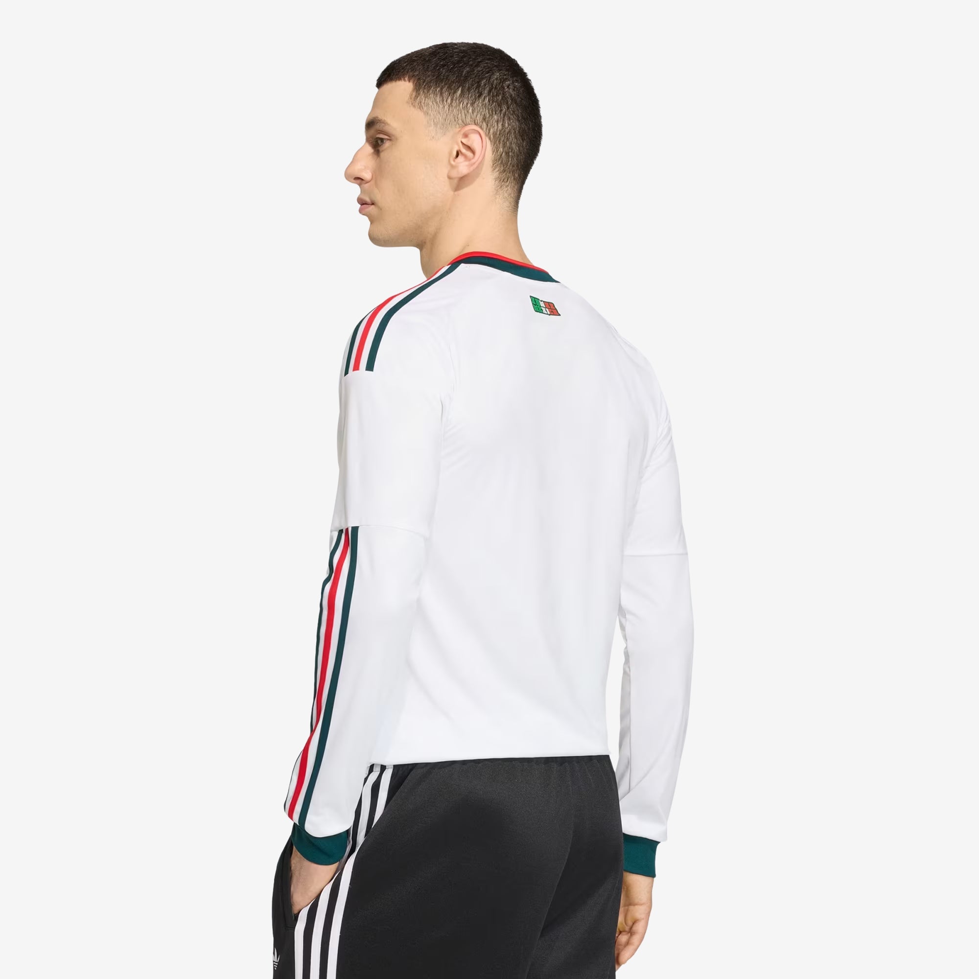 adidas Mexico 2026 Stadium Away Men's Soccer Long-Sleeve Jersey - White