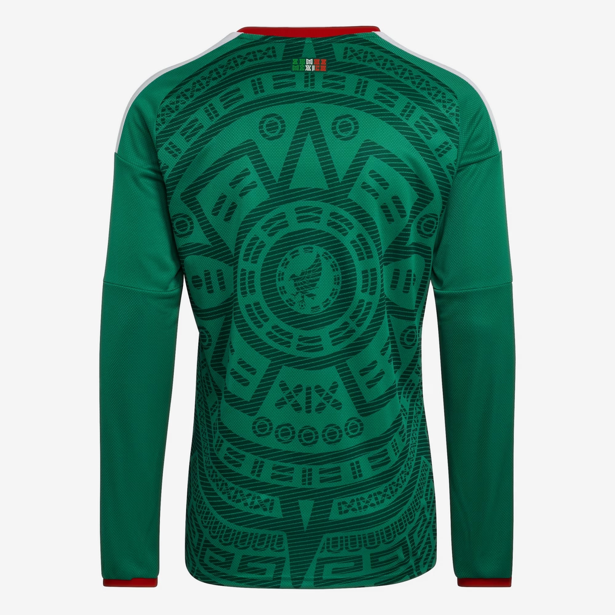 adidas Mexico 2026 Stadium Home Men's Soccer Replica Long-Sleeve Jersey - Bold Green