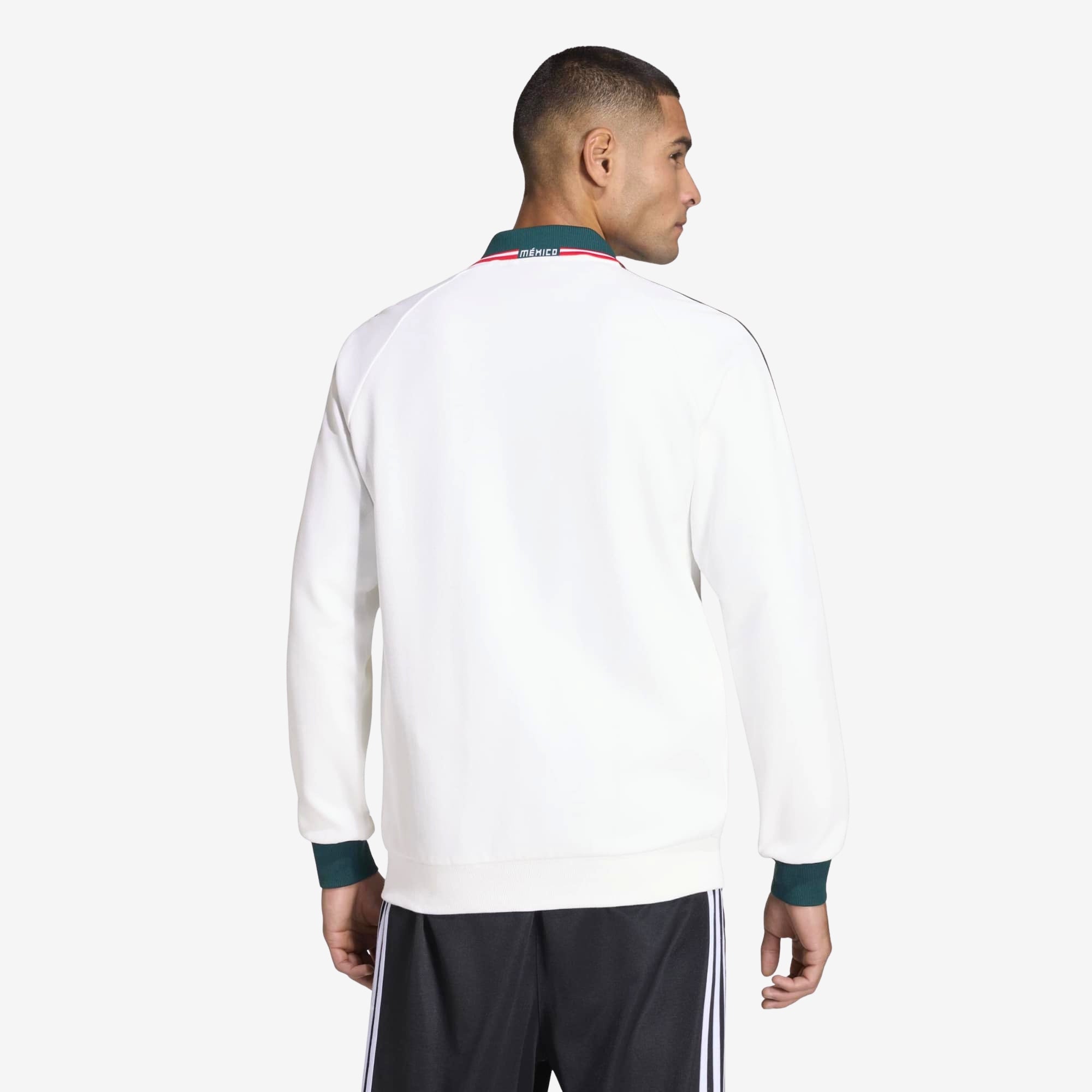 adidas Mexico Away Anthem Men's Full-Zip Soccer Track Jacket (White)