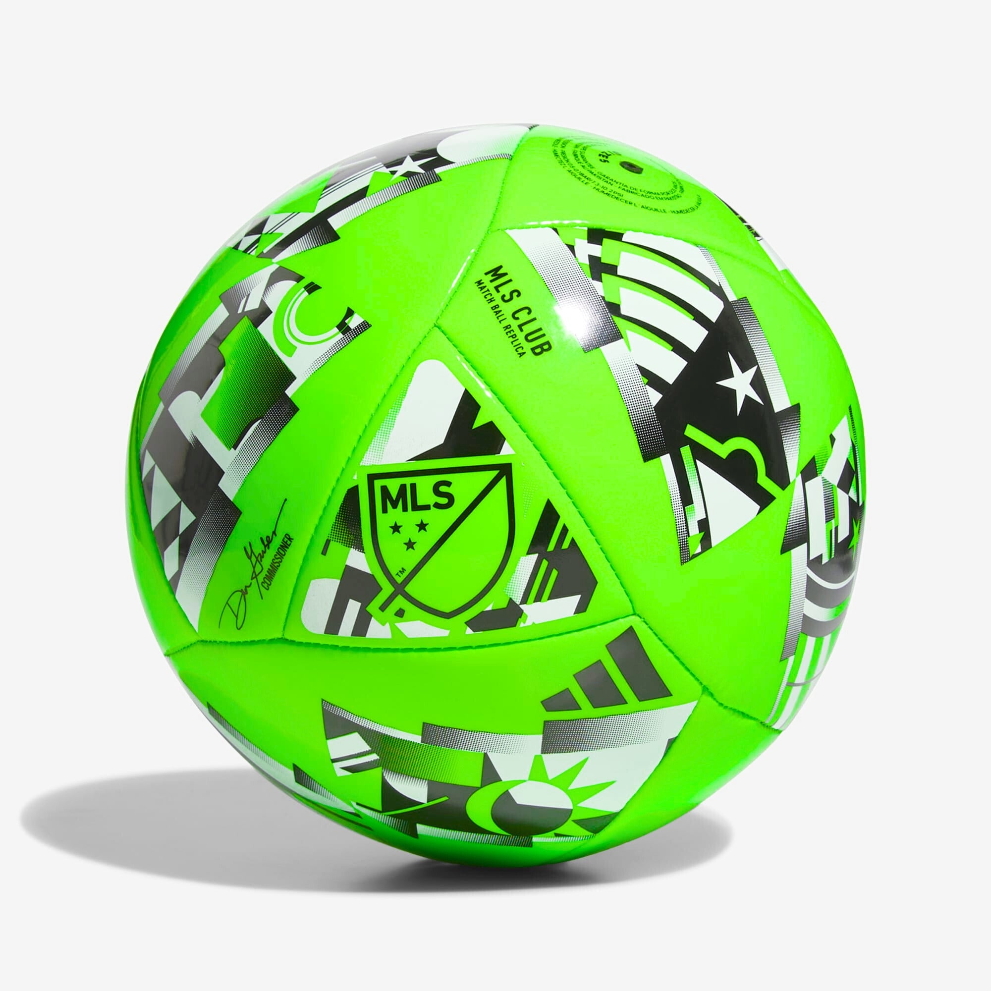 adidas MLS 24 Club Soccer Ball - Solar Green