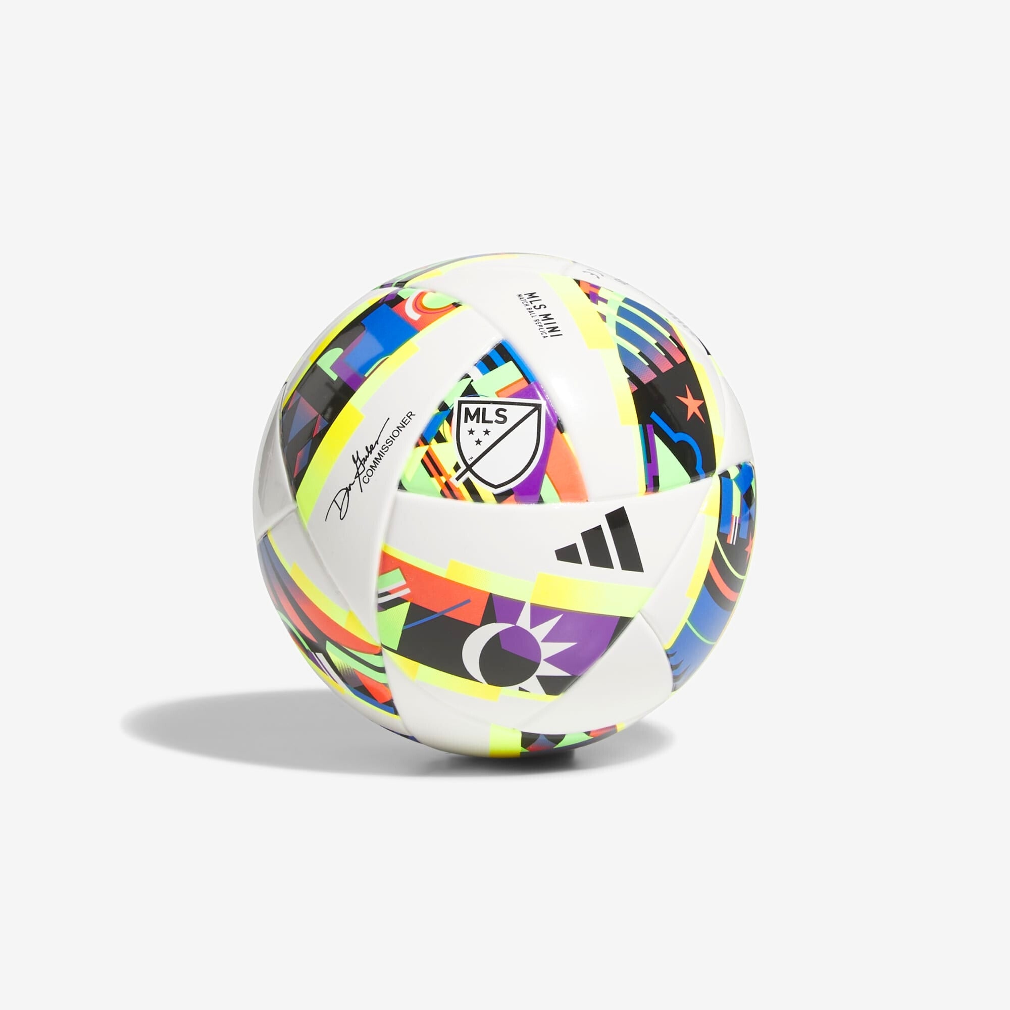 adidas MLS 24 Mini Soccer Ball - White / Black / Solar Gold