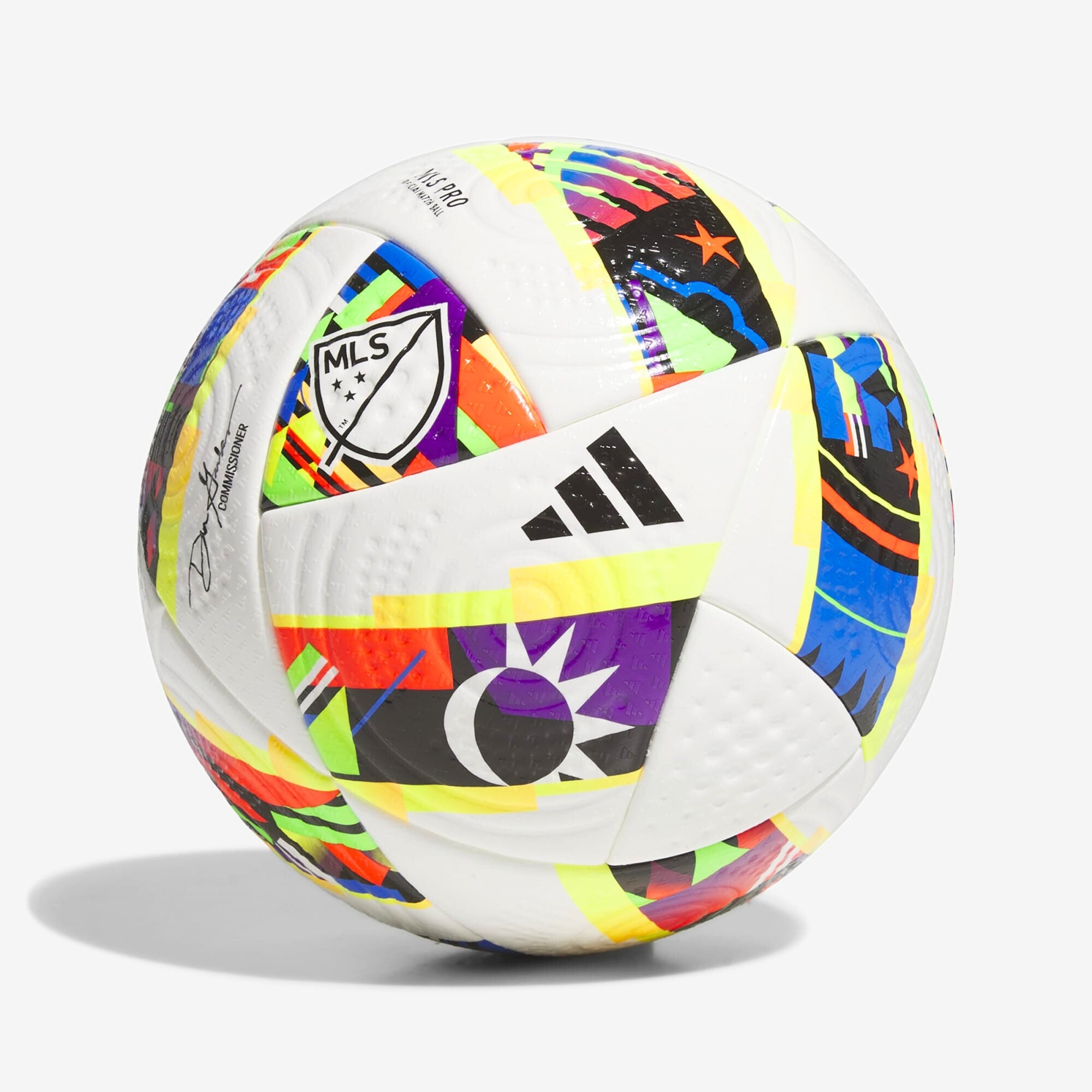 adidas MLS 24 Pro Soccer Ball - White / Black / Solar Gold