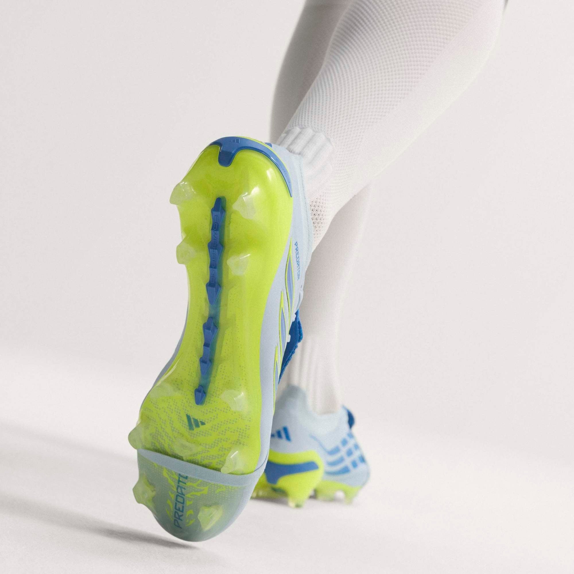 adidas Predator Elite Fold-Over Tongue Firm-Ground Low-Top Soccer Cleats - Crystal Sky / Ray Blue / Team Solar Yellow 2