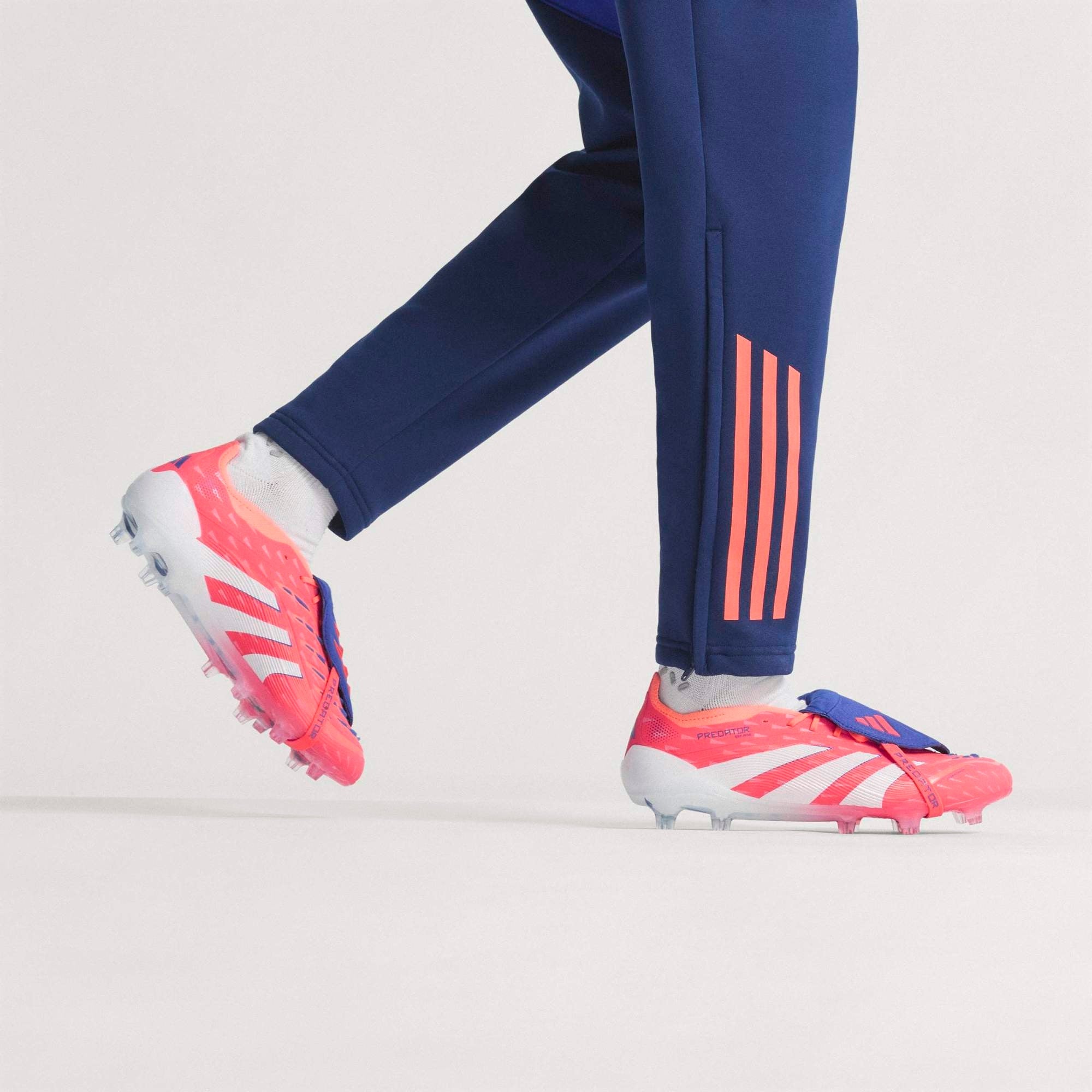 adidas Predator Elite Fold-Over Tongue Firm-Ground Low-Top Soccer Cleats - Signal Coral / Cloud White / Beam Orange