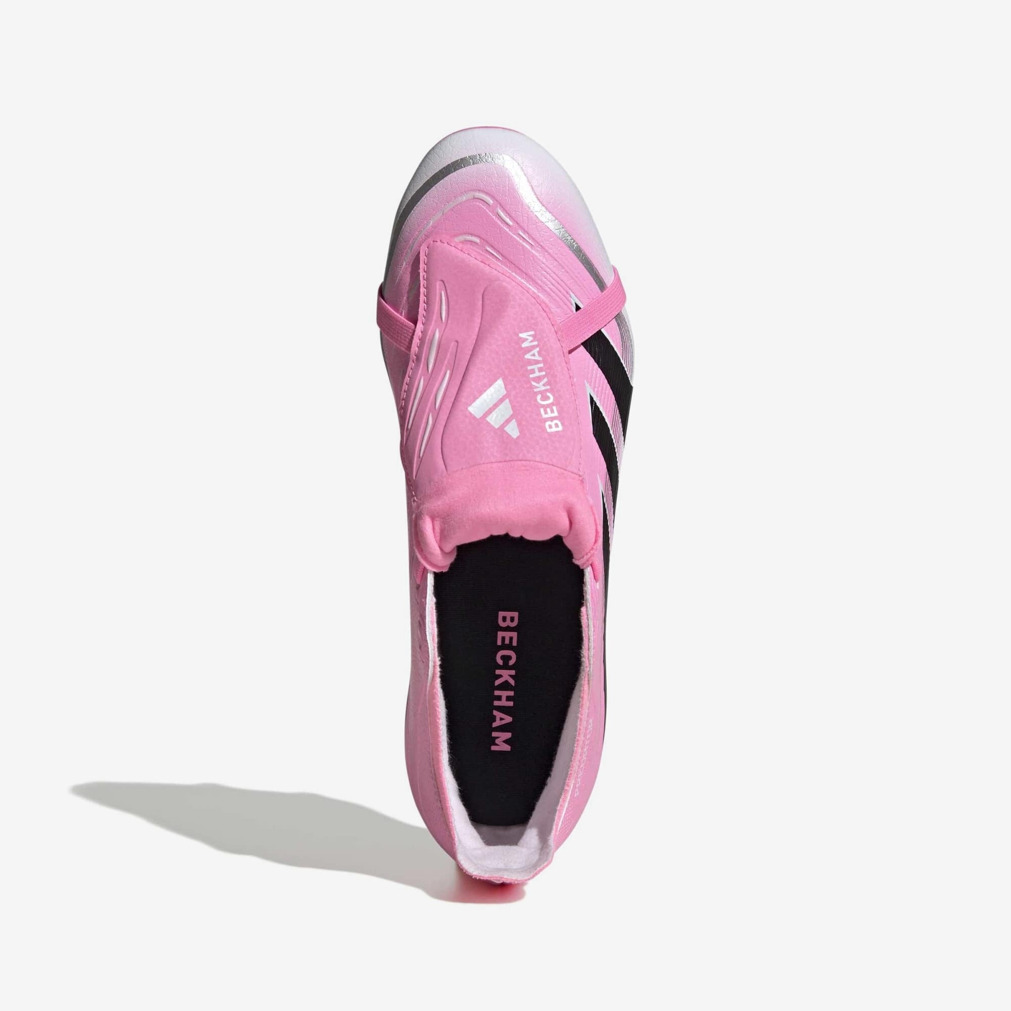adidas Predator League Fold-Over Tongue Firm/Multi-Ground Low-Top Soccer Cleats - Beam Pink / Core Black / Cloud White
