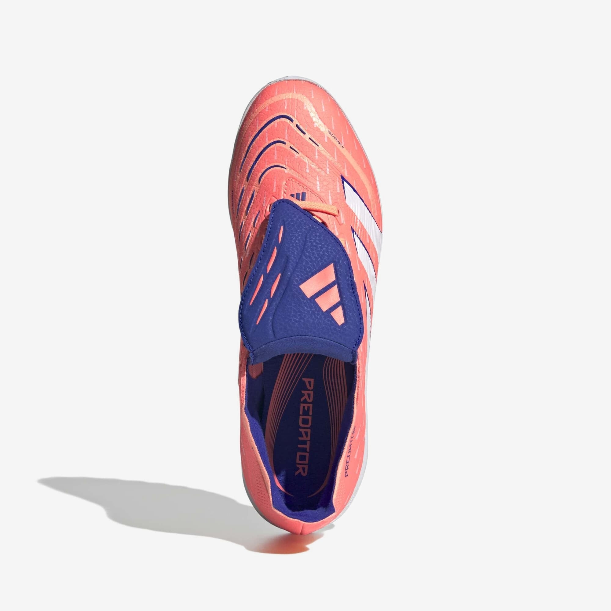 adidas Predator League Fold-Over Tongue Turf Low-Top Soccer Shoes - Signal Coral / Cloud White / Beam Orange