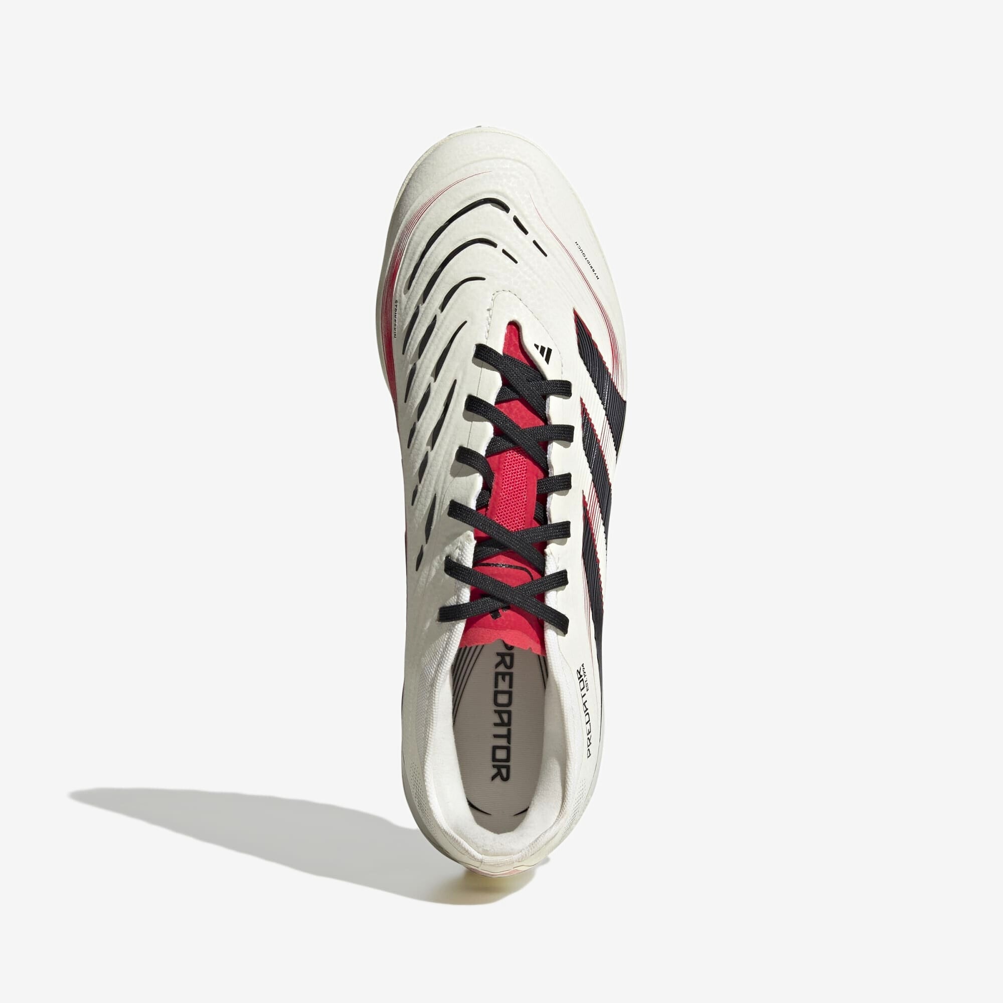 adidas Predator Pro TF Low-Top Soccer Shoes - Off White / Core Black / Pure Ruby