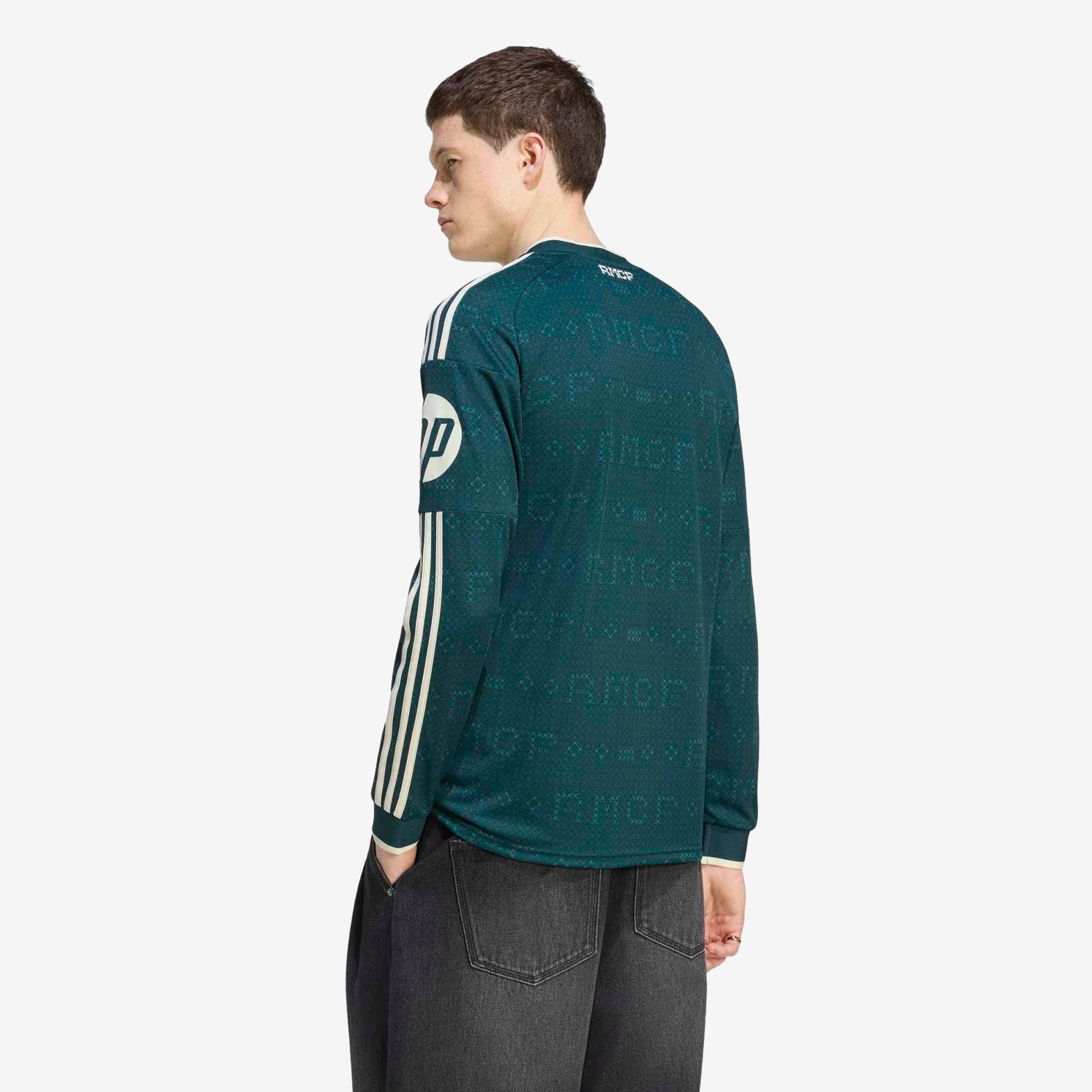 adidas Real Madrid 2026/27 Stadium Away Men's Soccer Long-Sleeve Jersey - Aurora Ivy