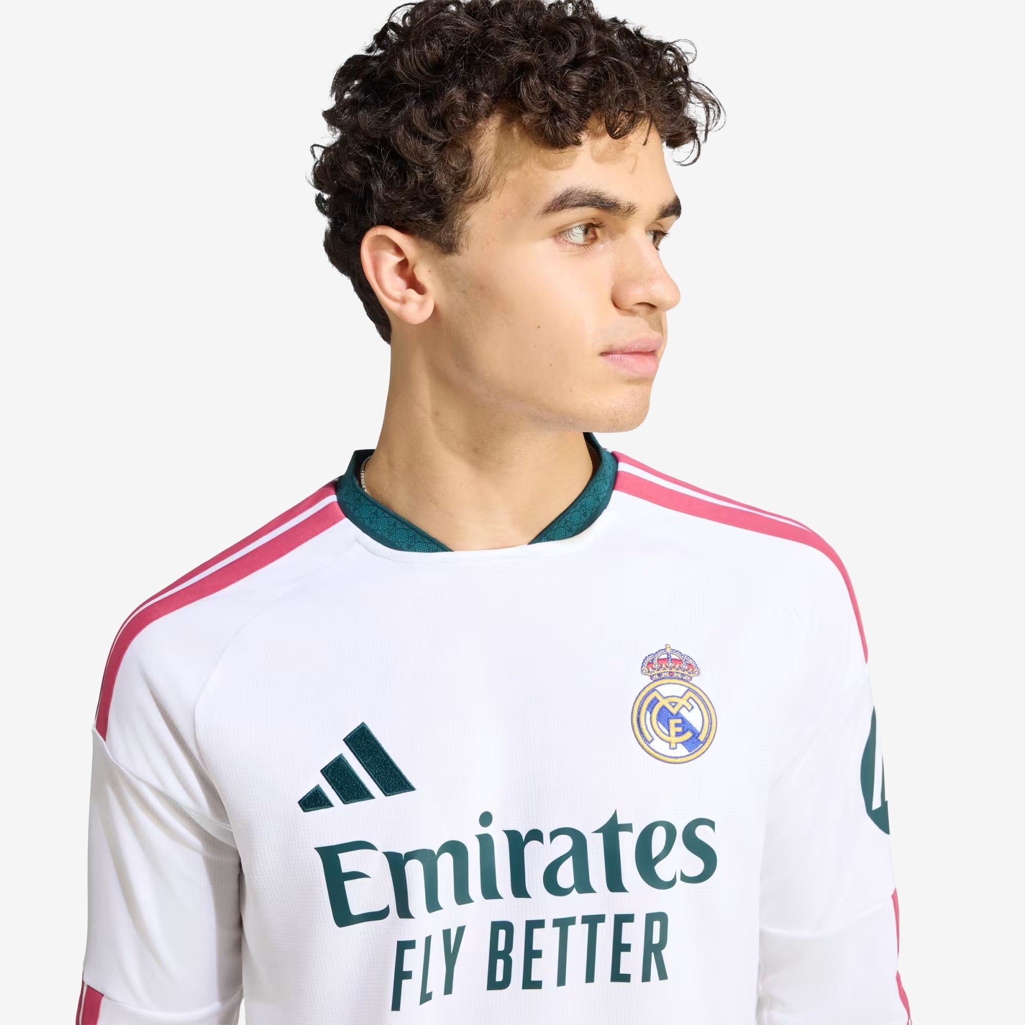 adidas Real Madrid 2026/27 Stadium Home Men's Soccer Long-Sleeve Jersey - White