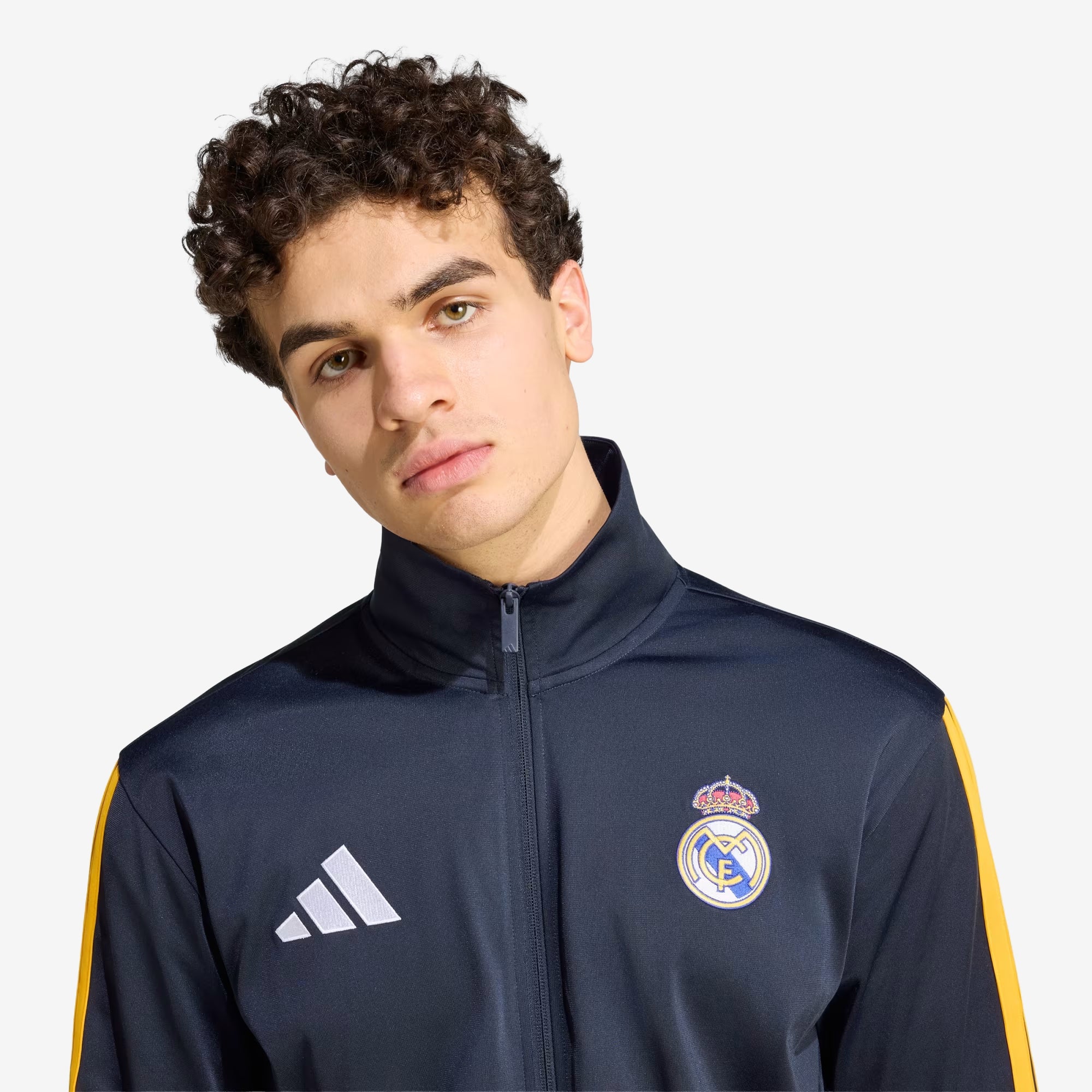 adidas Real Madrid DNA Top Men's Full-Zip Soccer Track Jacket - Night Navy