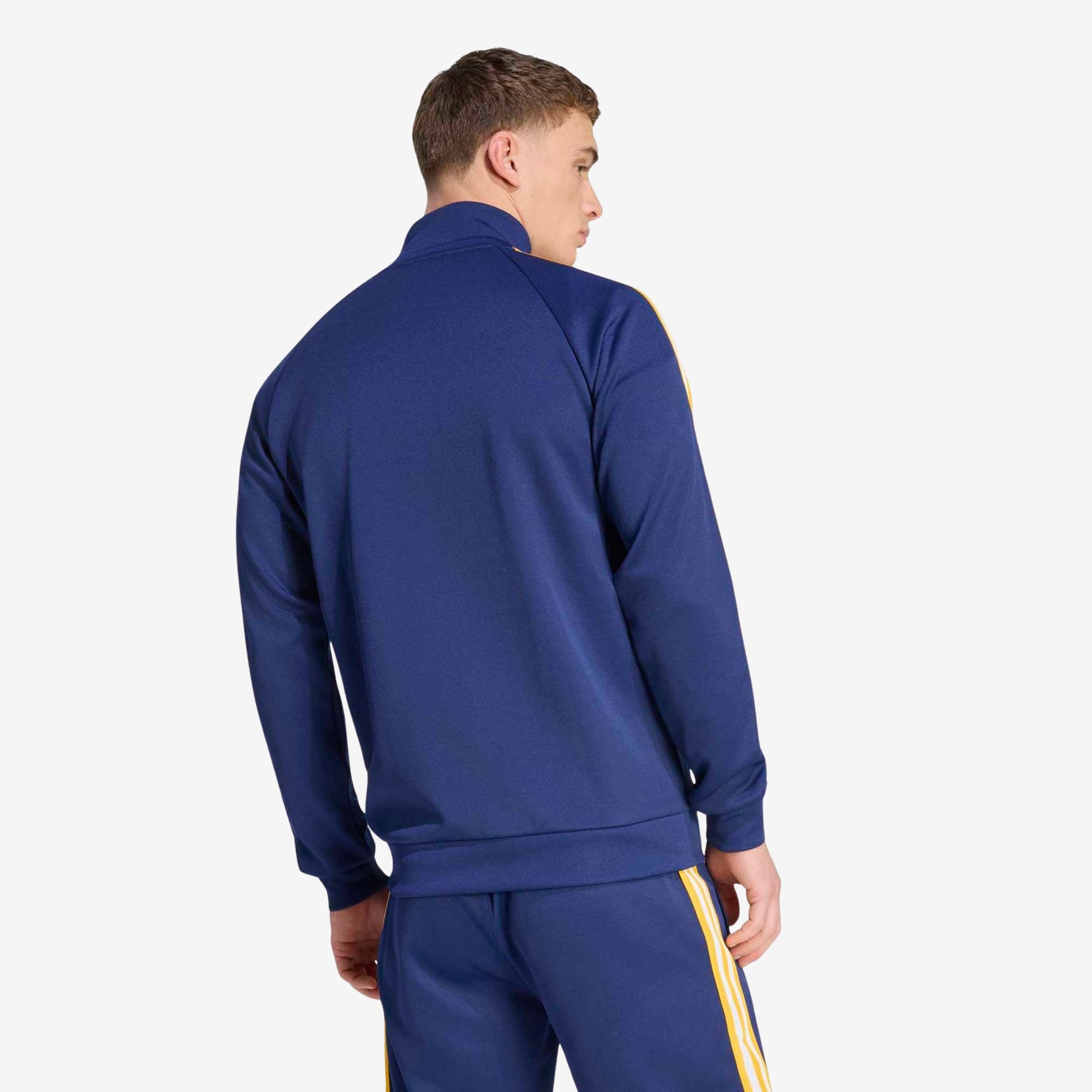 adidas Real Madrid Originals Top Men's Full-Zip Soccer Track Jacket - Dark Blue