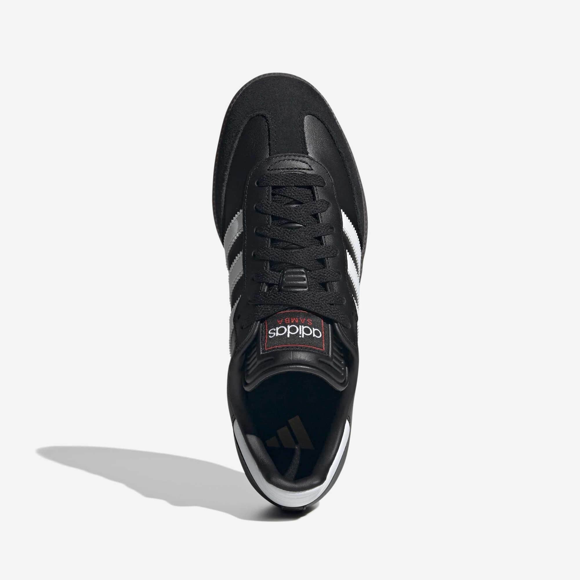 adidas Samba Indoor Low-Top Soccer Shoes - Core Black / Cloud White / Vivid Red