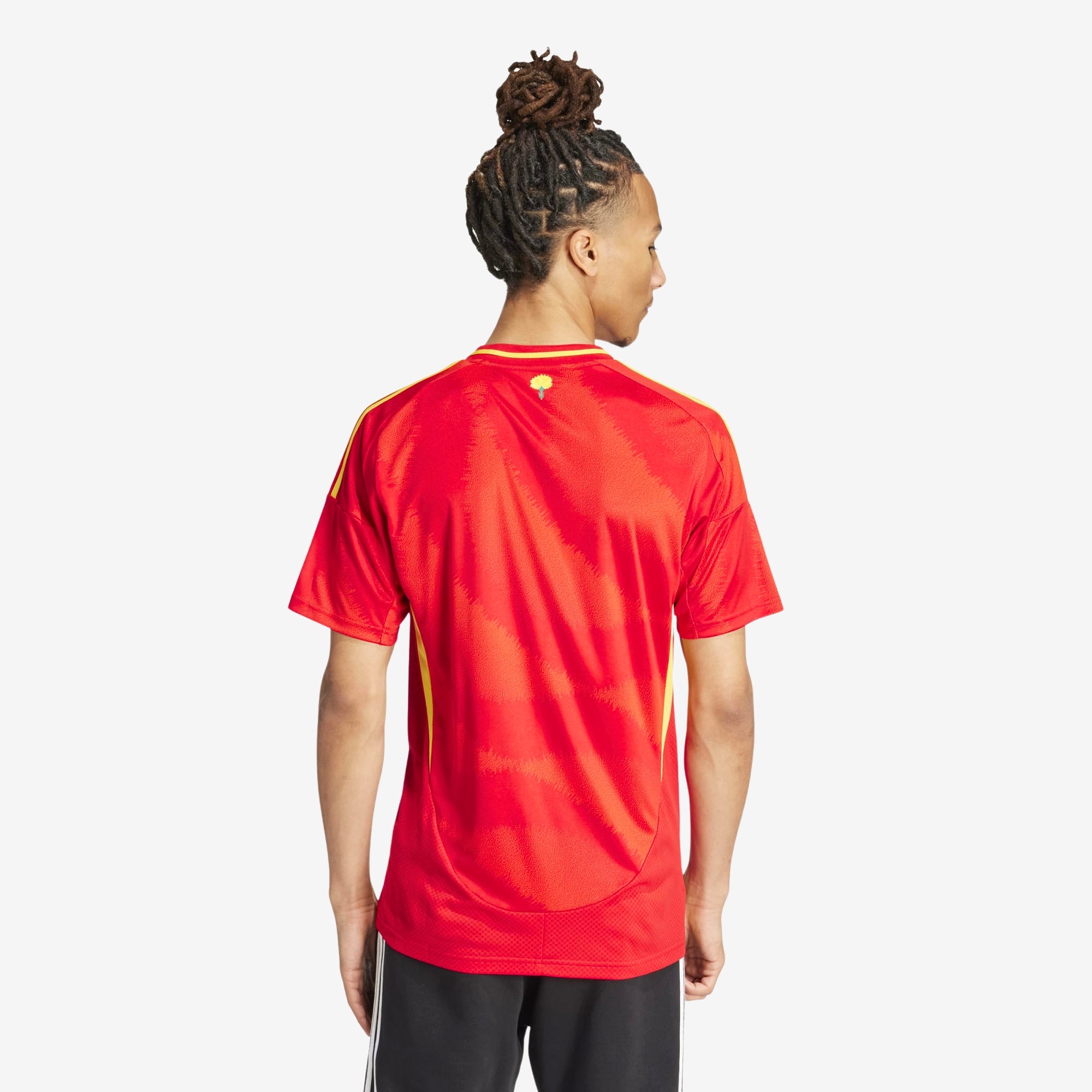 adidas Spain 2024 Stadium Home Men's AEROREADY Soccer Replica Jersey - Better Scarlet