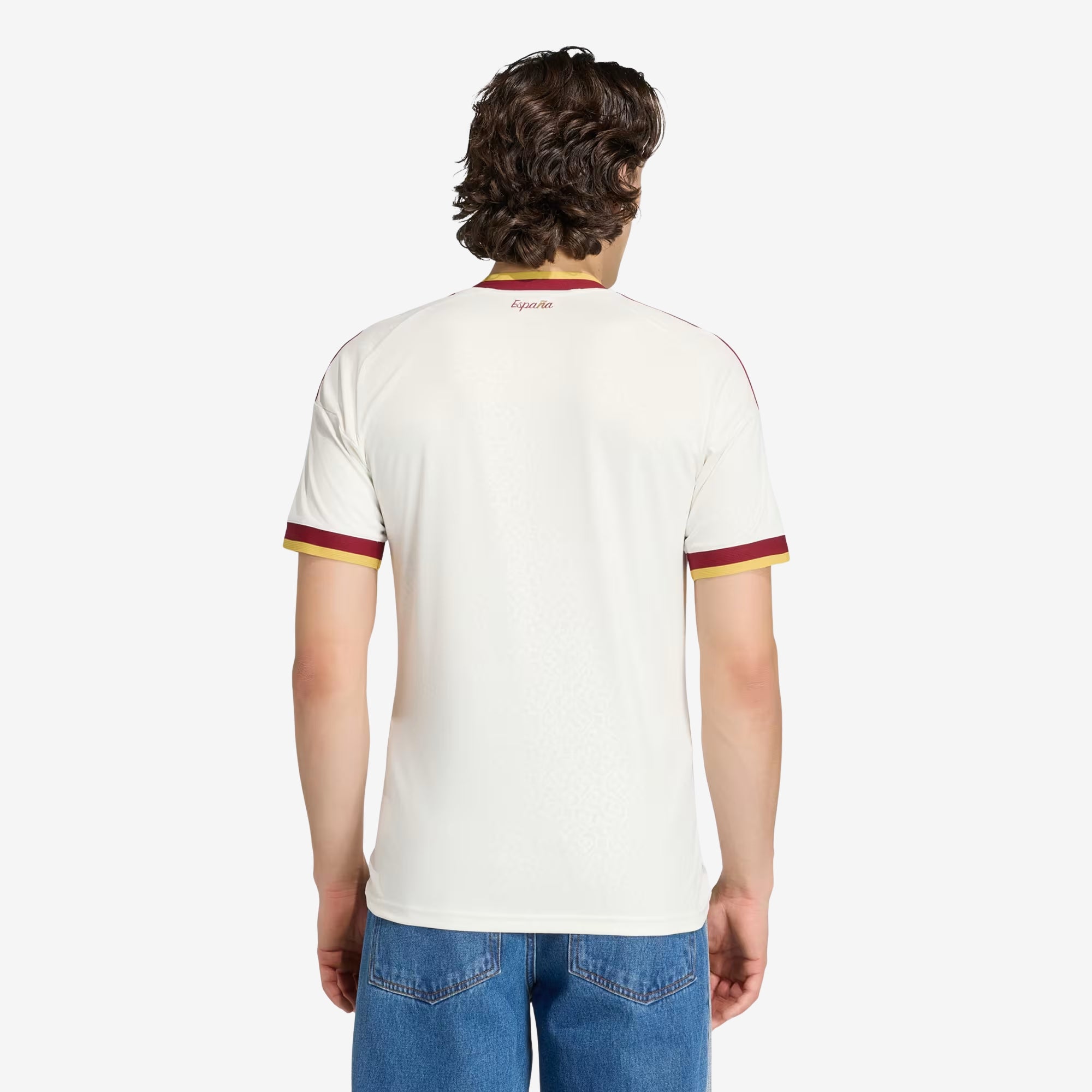 adidas Spain 2026 Stadium Away Men's Soccer Jersey - Off White