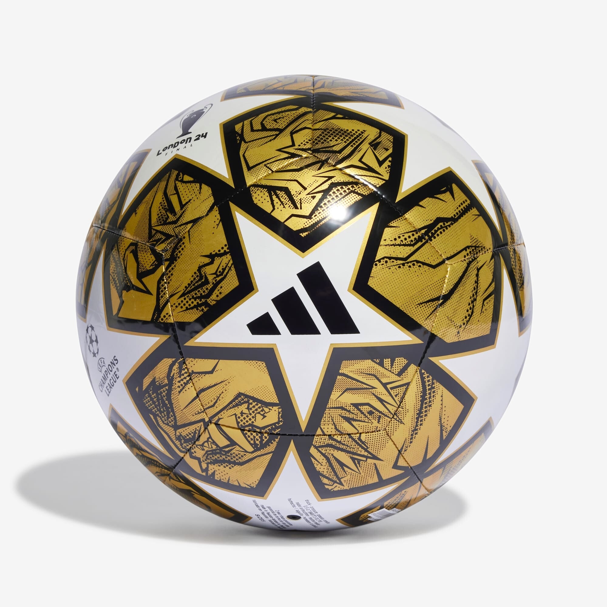 adidas UCL Club 2023/24 Knockout Soccer Ball - White / Gold Metallic / Black