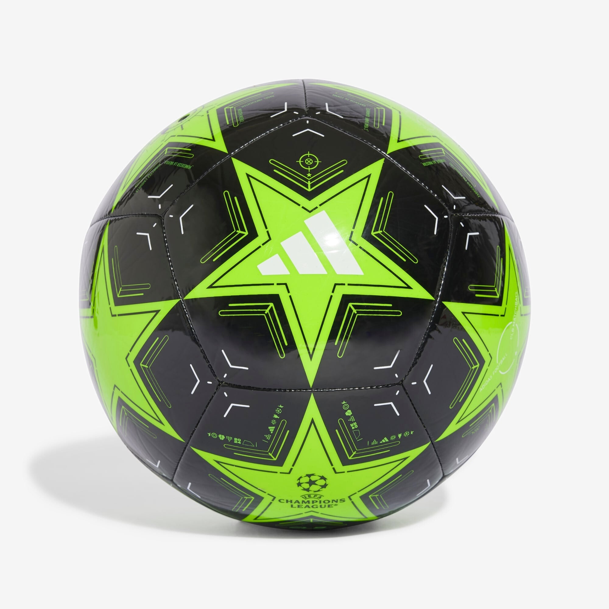 adidas UCL Club 24/25 League Phase Soccer Ball - Solar Green / Black / White