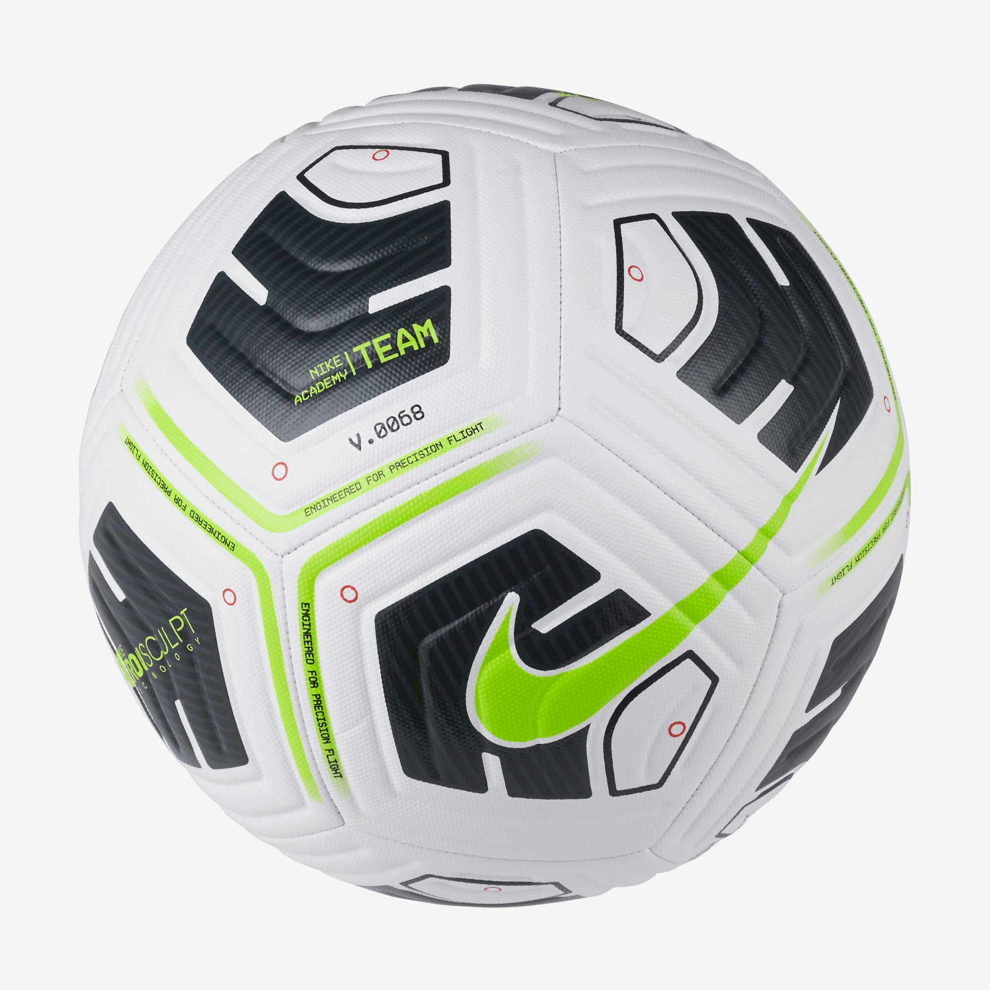 Nike Academy Soccer Ball - White/Black/Volt