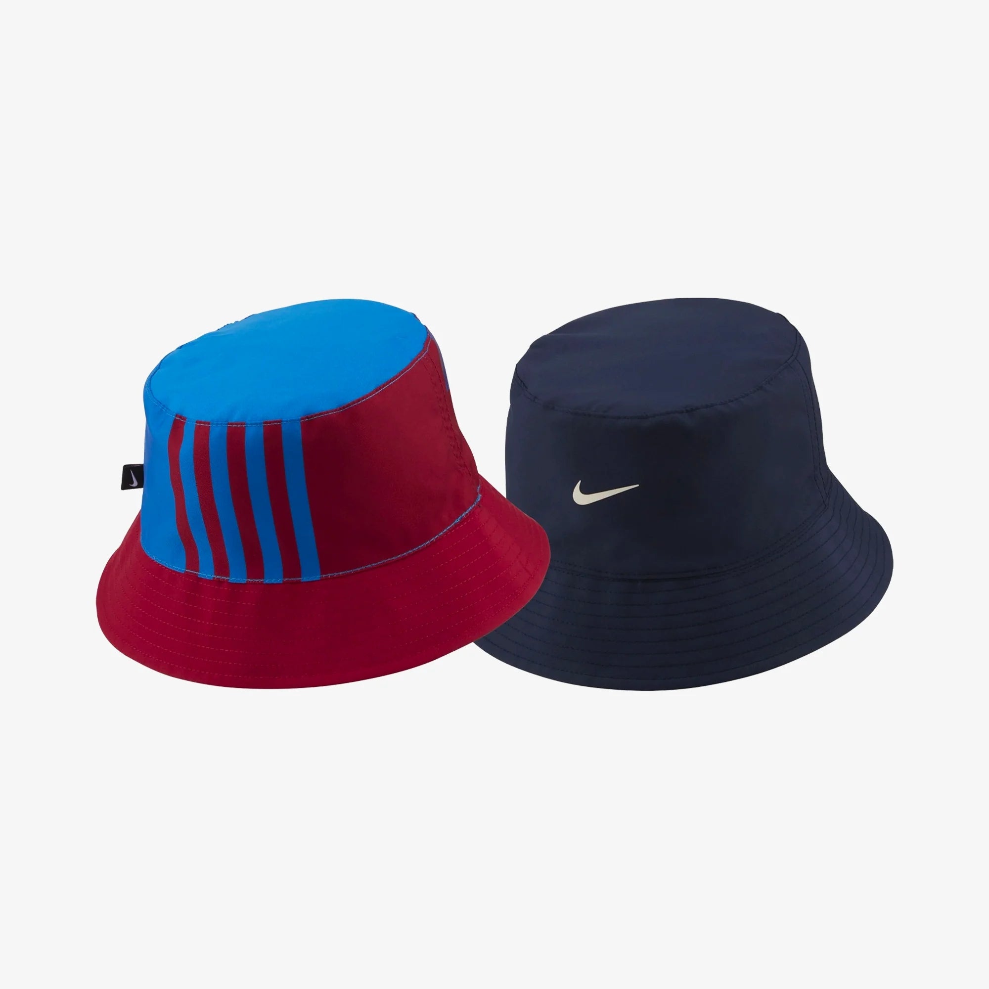 Nike Barcelona Reversible Bucket Hat - Obsidian/Blue/Noble Red