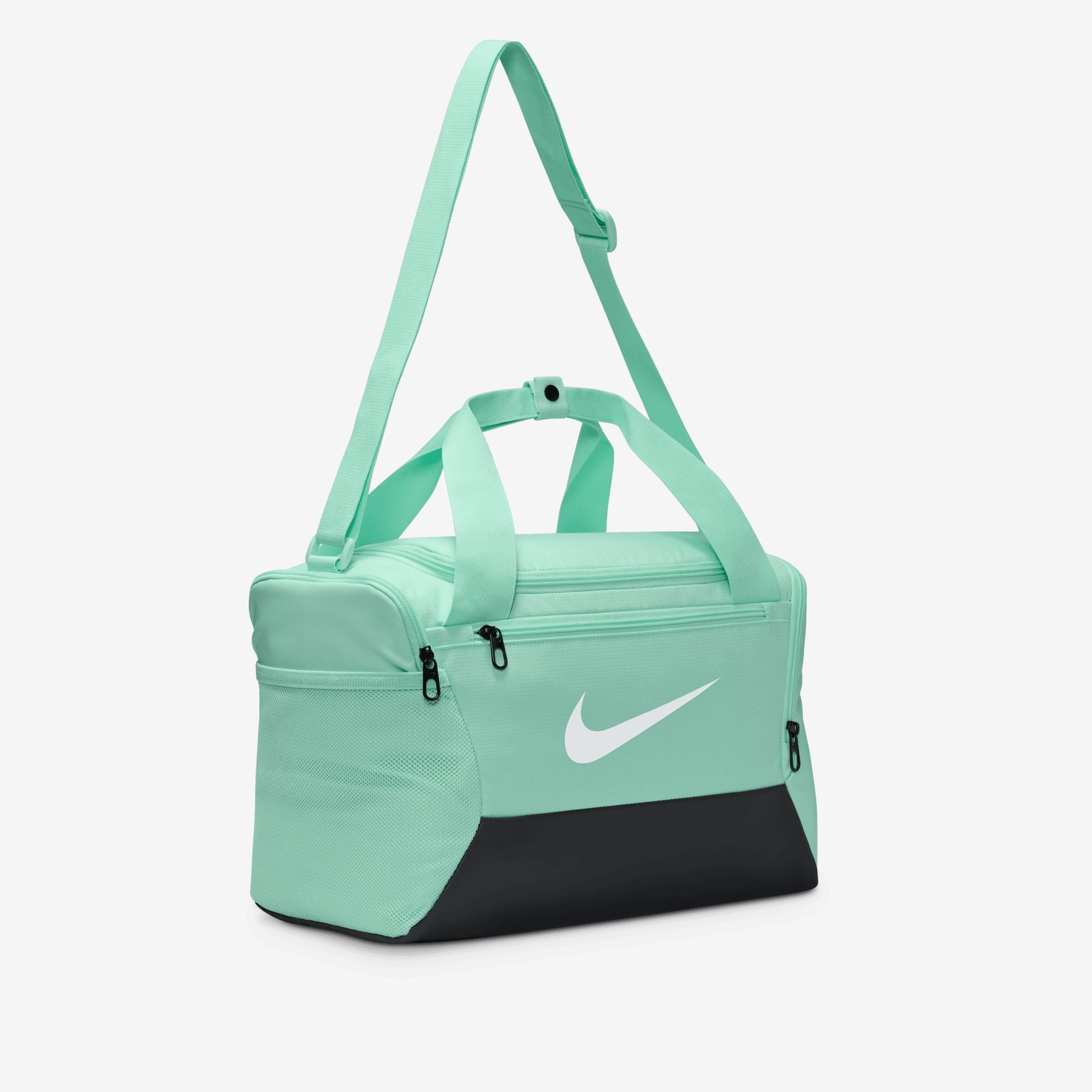 Nike Brasilia 9.5 Training Duffel Bag (Extra Small, 25L) - Mint Foam/Black/White