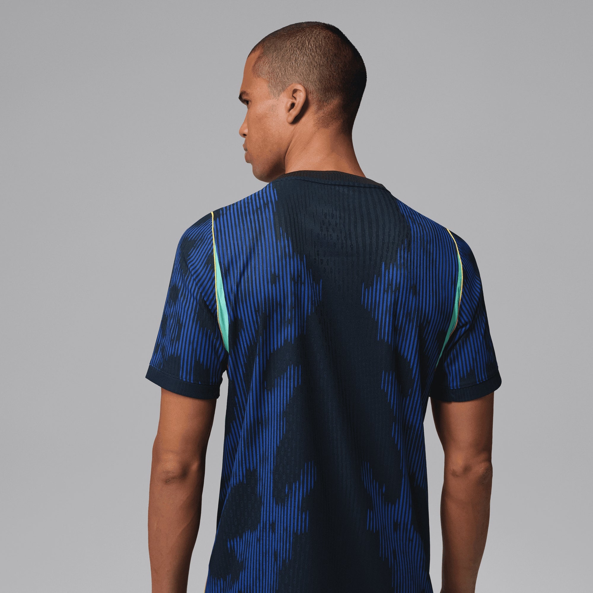 Nike Brazil 2026 Match Away Men's Jordan Aero-FIT Soccer Authentic Jersey - Old Royal/Black