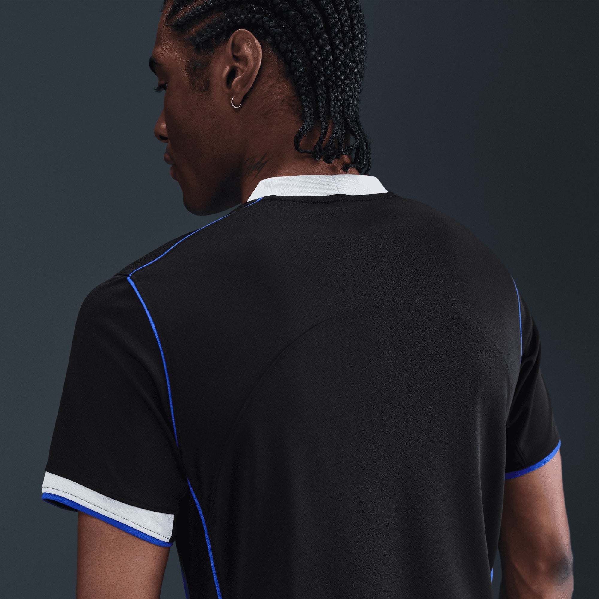 Nike Chelsea 2025/26 Stadium Third Men's Dri-FIT Total 90 Soccer Replica Jersey - Black/Field Silver/Field Silver