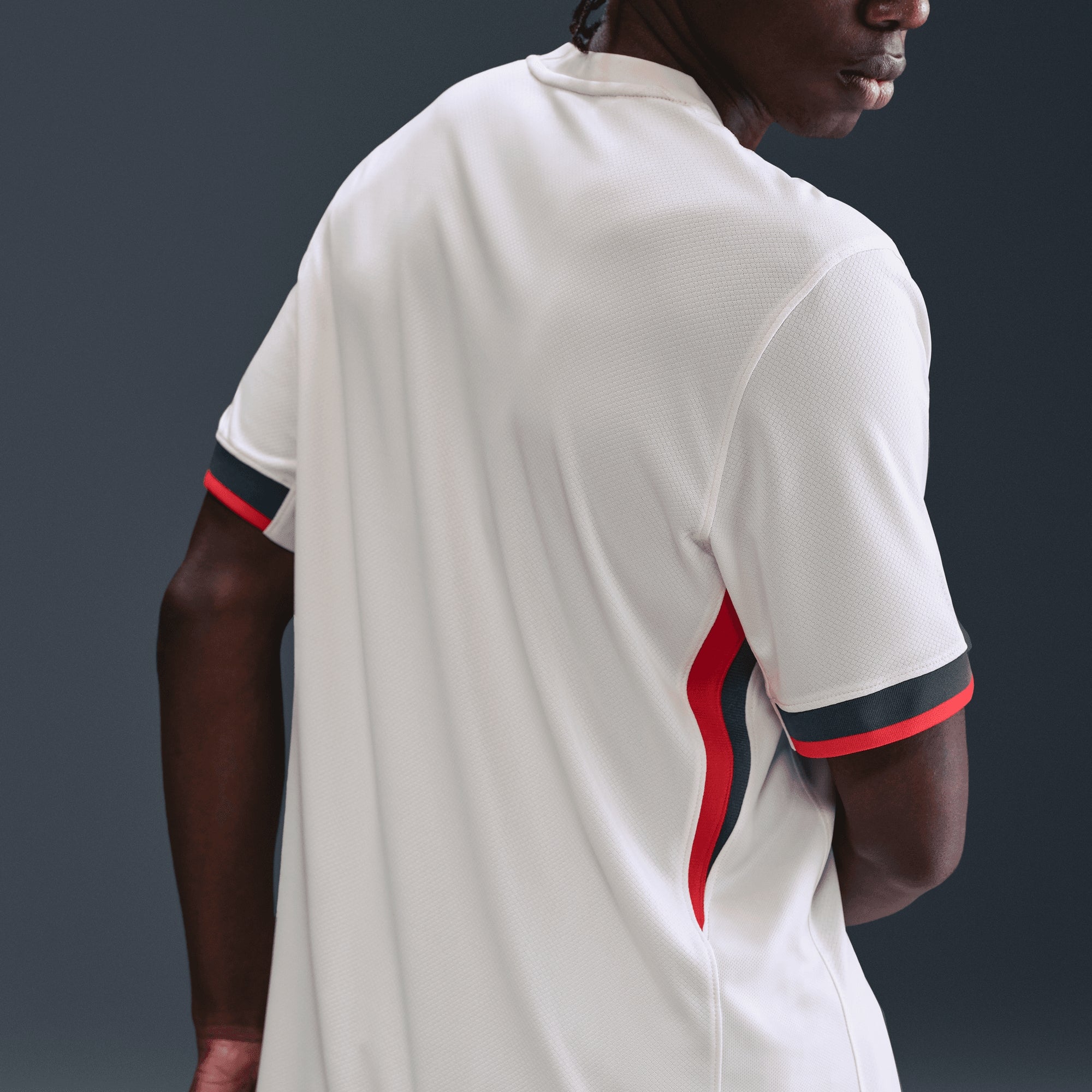 Nike Chelsea FC 2025/26 Stadium Away Men's Dri-FIT Soccer Replica Jersey - Phantom/Speed Red/Galactic Jade