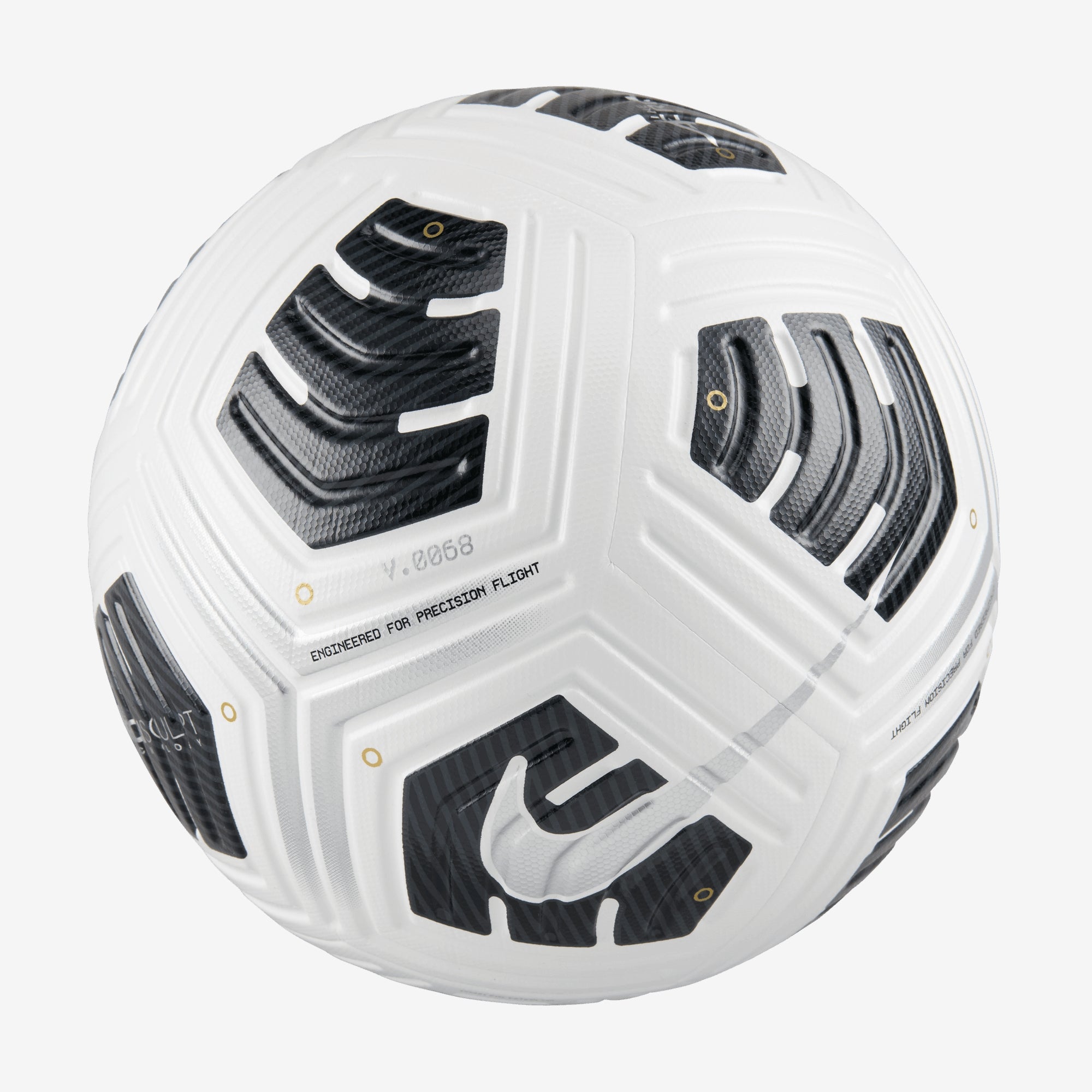 Nike Club Elite Team Soccer Ball - White/Black/Metallic Silver