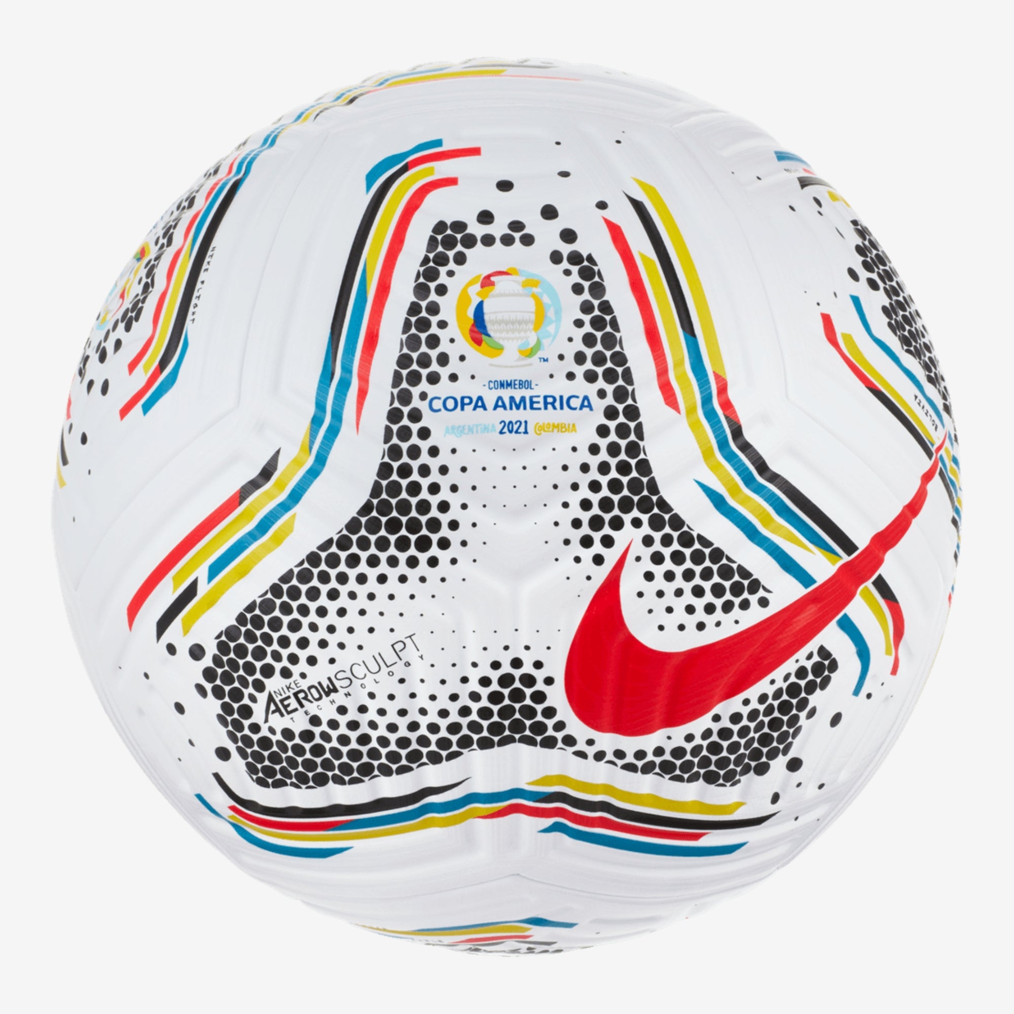 Nike Copa América Flight Soccer Ball - White/Black/Multi Color