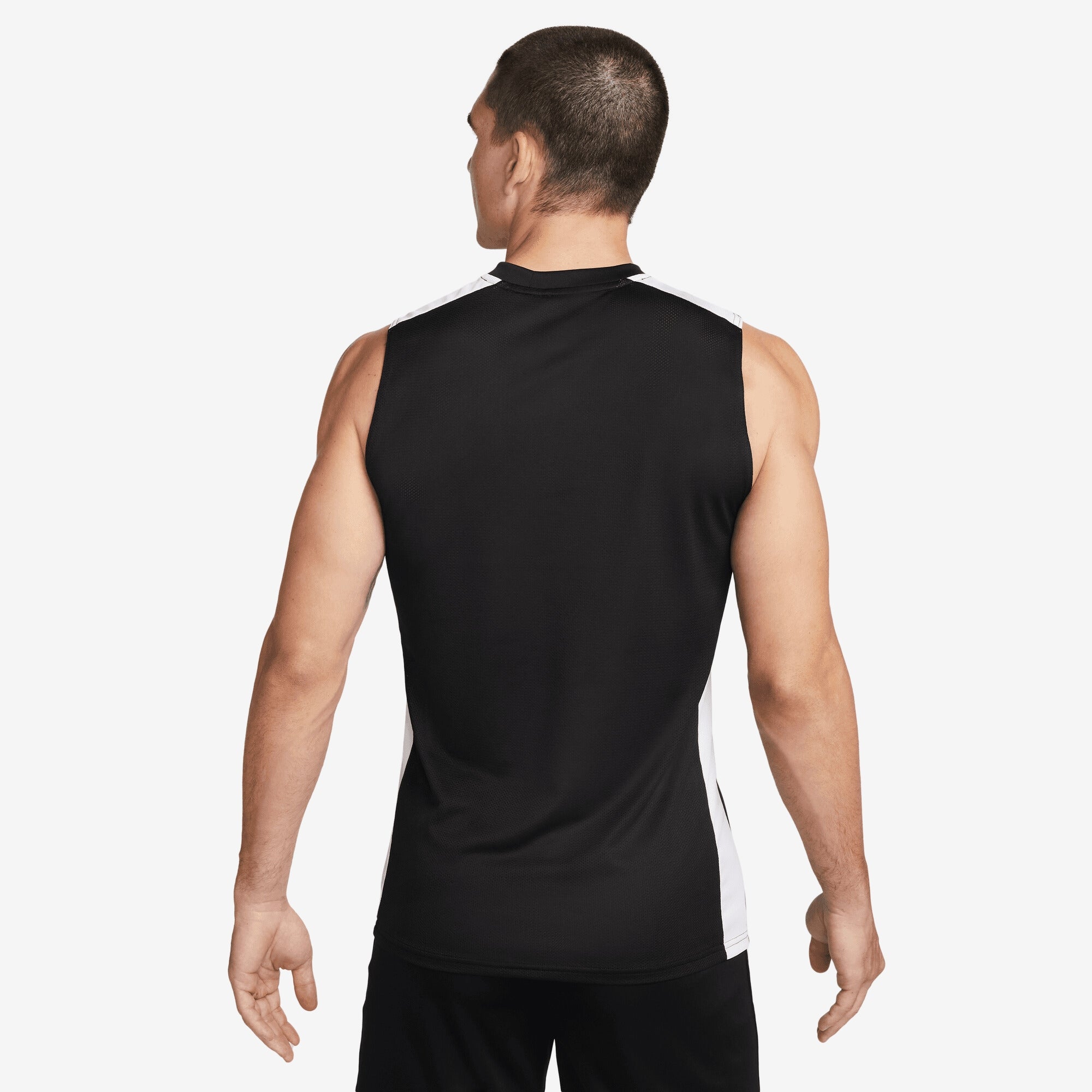 Nike Dri-FIT Academy Men's Sleeveless Soccer Top (Stock) - Black/White/White